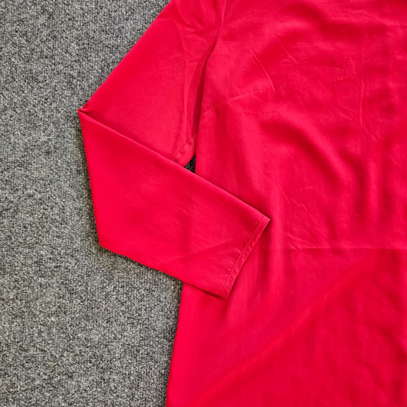 Armani Exchange Armani Exchange Dress Womens Medium Red Sheath Long Sleeve Holiday Cocktail Dress Size M / US 6-8 / IT 42-44 - 3 Thumbnail