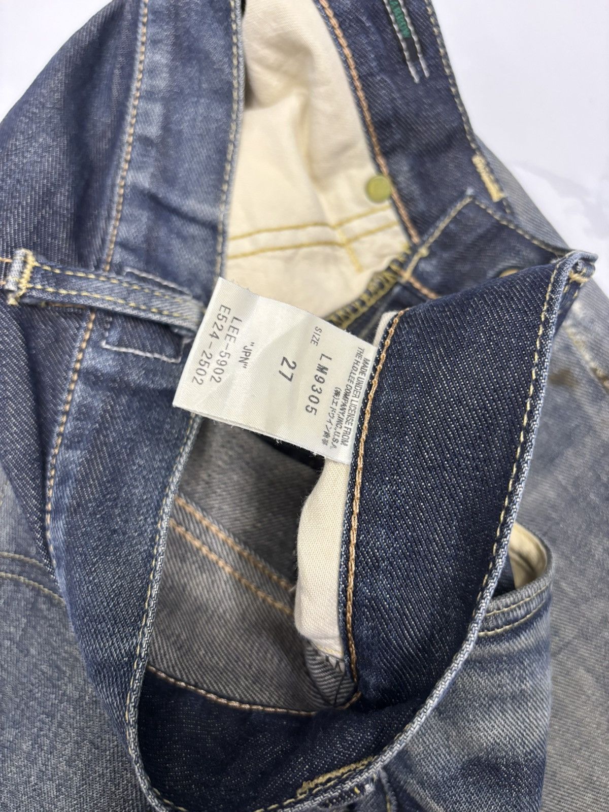 Lee 🔥LEE 101 DISTRESSED AGED DENIM JEANS Size US 27 - 11 Thumbnail