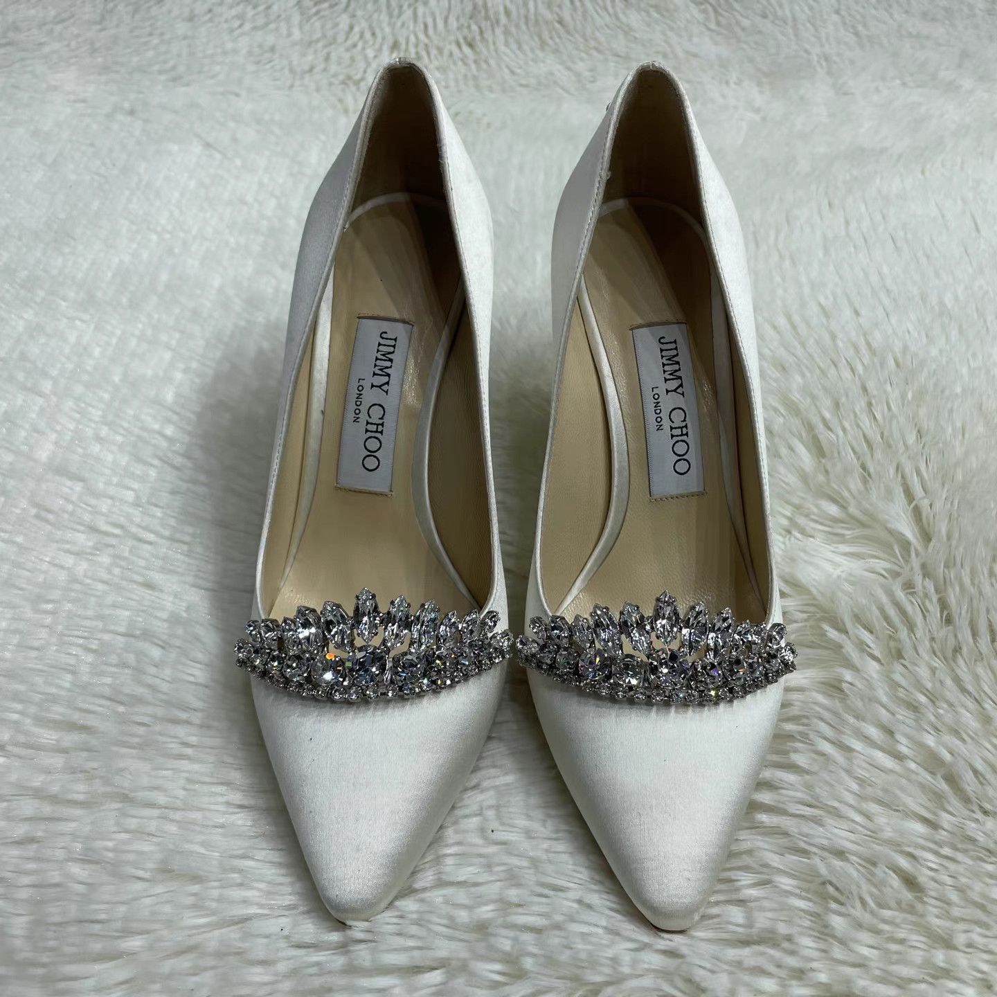 Jimmy Choo Jimmy Choo ROMY Crystal Embellished Stiletto Heel Pumps K15 Size US 6 / IT 36 - 2 Thumbnail