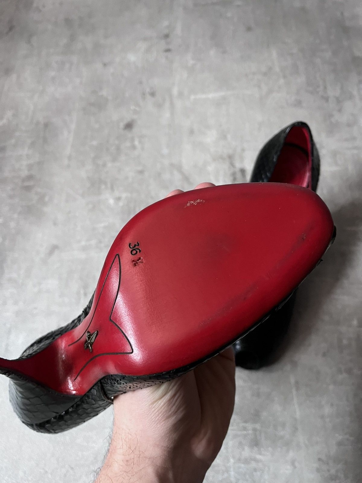 Paciotti Cesare Paciotti F/W 05 leather heels black and red Size US 6.5 / IT 36.5 - 6 Thumbnail