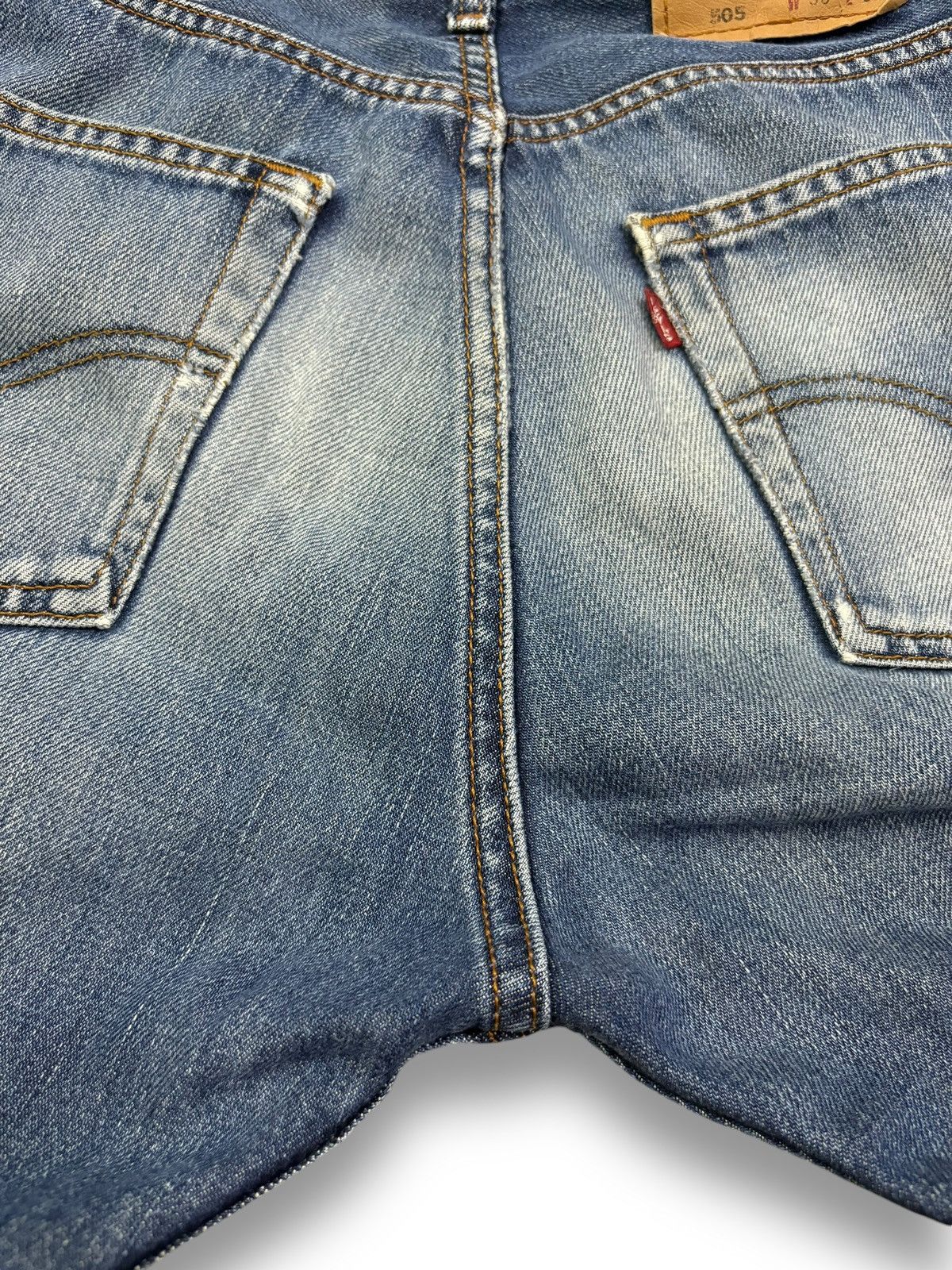 Levi's Vintage 90s Levis 505 Blue Wash Regular Fit Distressed Jeans Size US 29 - 14 Thumbnail