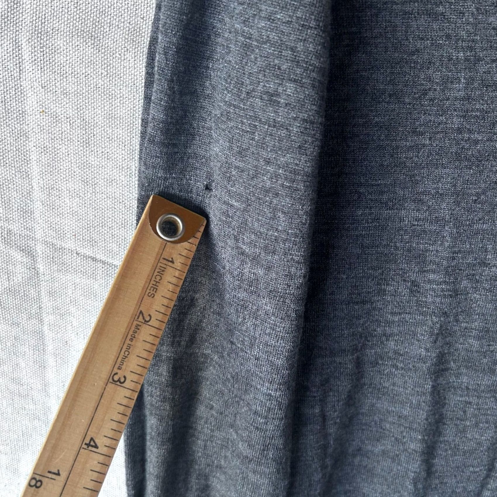 J.Crew J.Crew Womens Size M Charcoal Gray 100% Merino Wool Long Sleeve Crewneck Sweater Size M / US 6-8 / IT 42-44 - 3 Thumbnail