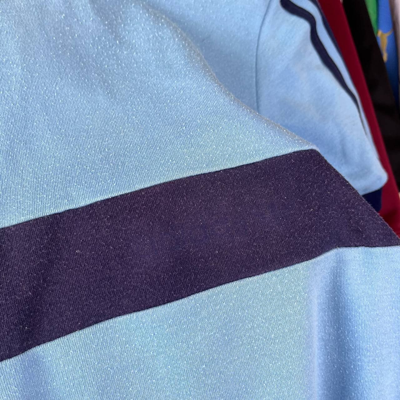 Adidas x2 80s Retro Adidas Trefoil Striped Tshirt Made in Ireland Size US S / EU 44-46 / 1 - 13 Thumbnail