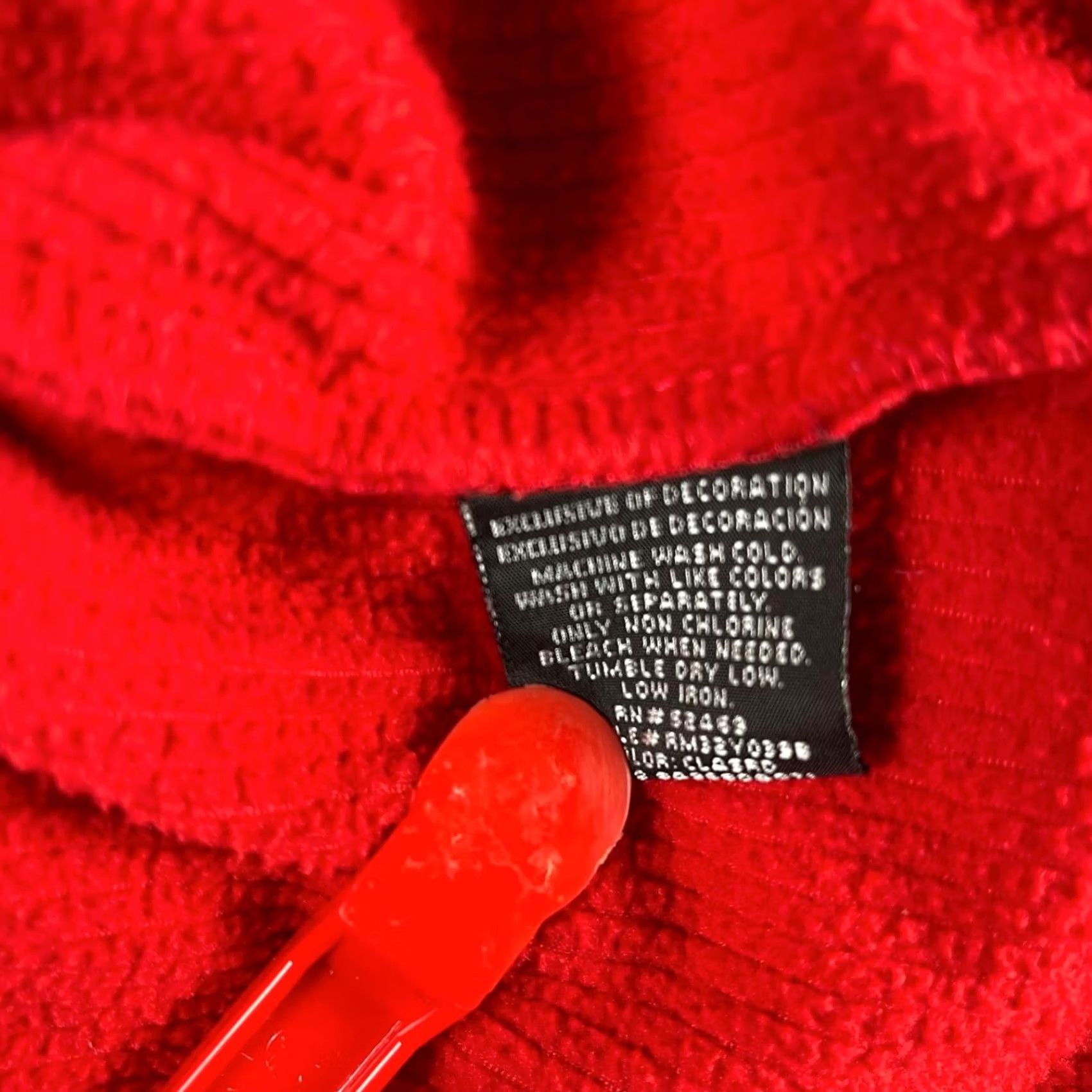 Starter Starter Sweatshirt Mens 2XL Red Thermal Quarter Zip Pullover Logo Knit Jordan Size US XXL / EU 58 / 5 - 6 Thumbnail