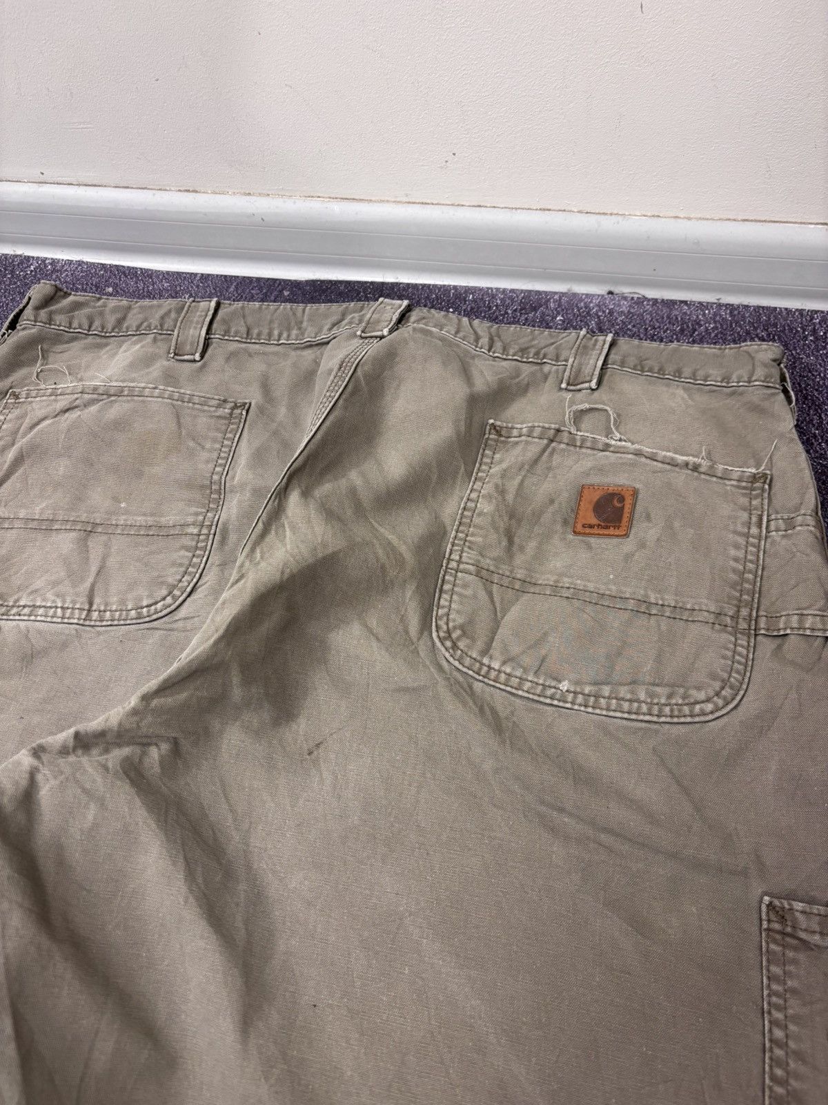 Carhartt Vintage Carhartt Original Dungaree Fit Khaki Baggy Pants Size US 42 / EU 58 - 7 Thumbnail