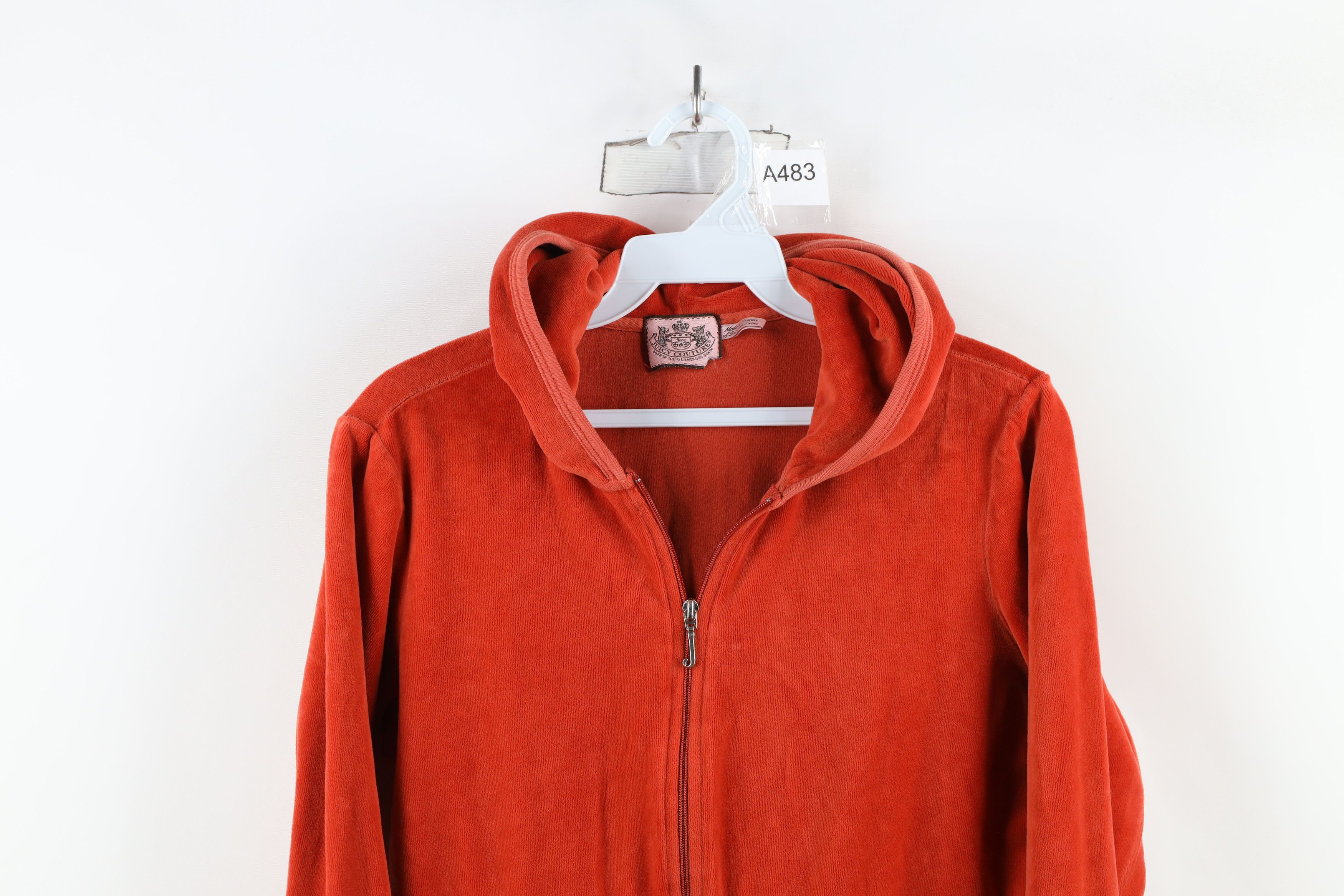 Juicy Couture × Vintage Vintage 90s Y2K Juicy Couture Velour Full Zip Hoodie USA Size S / US 4 / IT 40 - 2 Thumbnail