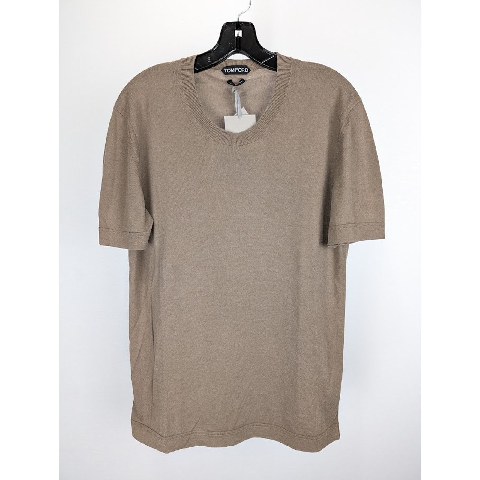 Tom Ford o1rshd1 Short Sleeve T-Shirt in Camel Size US L / EU 52-54 / 3 - 1 Thumbnail