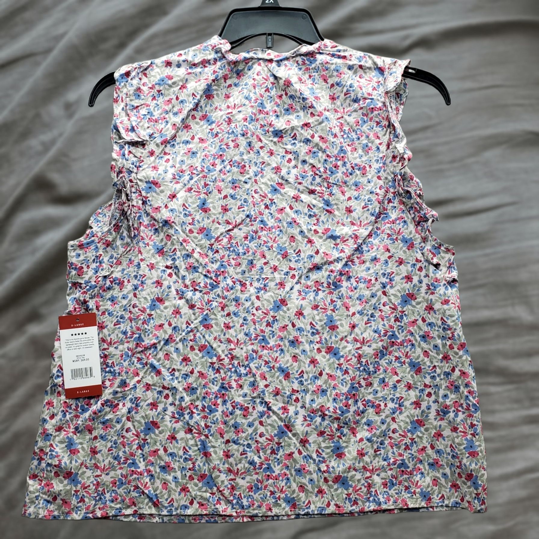 BB Dakota BB Dakota Steve Madden Ditsy Top Women XL Multicolor Floral Sleeveless Tie Front Size XL / US 12-14 / IT 48-50 - 1 Thumbnail