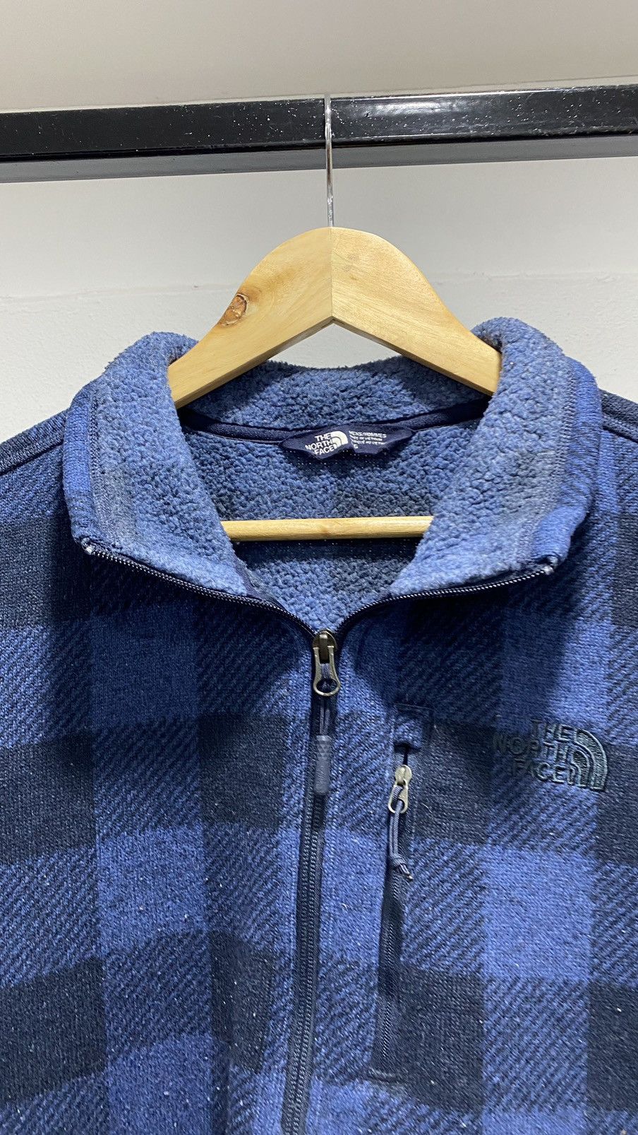 The North Face × Vintage The North Face Halfzipper Checkered Sweater Size US L / EU 52-54 / 3 - 5 Thumbnail
