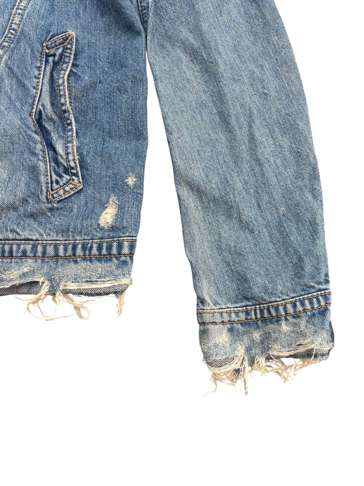 GOA RARE💥GOA NIMES SELVEDGE RUSTY PUNK DOSTRESSED DENIM JACKET Size US M / EU 48-50 / 2 - 14 Thumbnail
