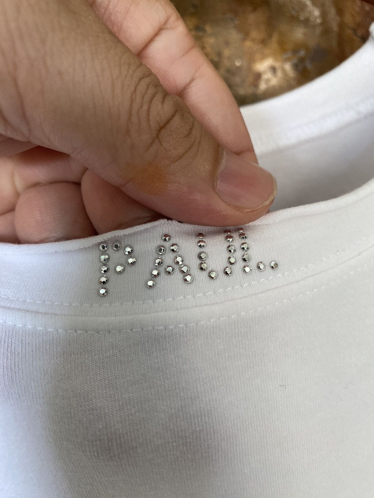 Jean Paul Gaultier 1990s JPG Swarovski Neck logo Size S / US 4 / IT 40 - 6 Thumbnail