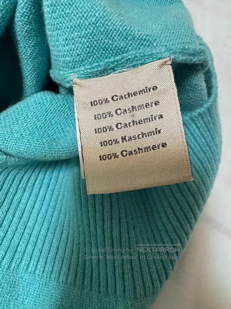 Hermes Hermes Cashmere Short Sleeve, 100% Cashmere Size US L / EU 52-54 / 3 - 7 Thumbnail