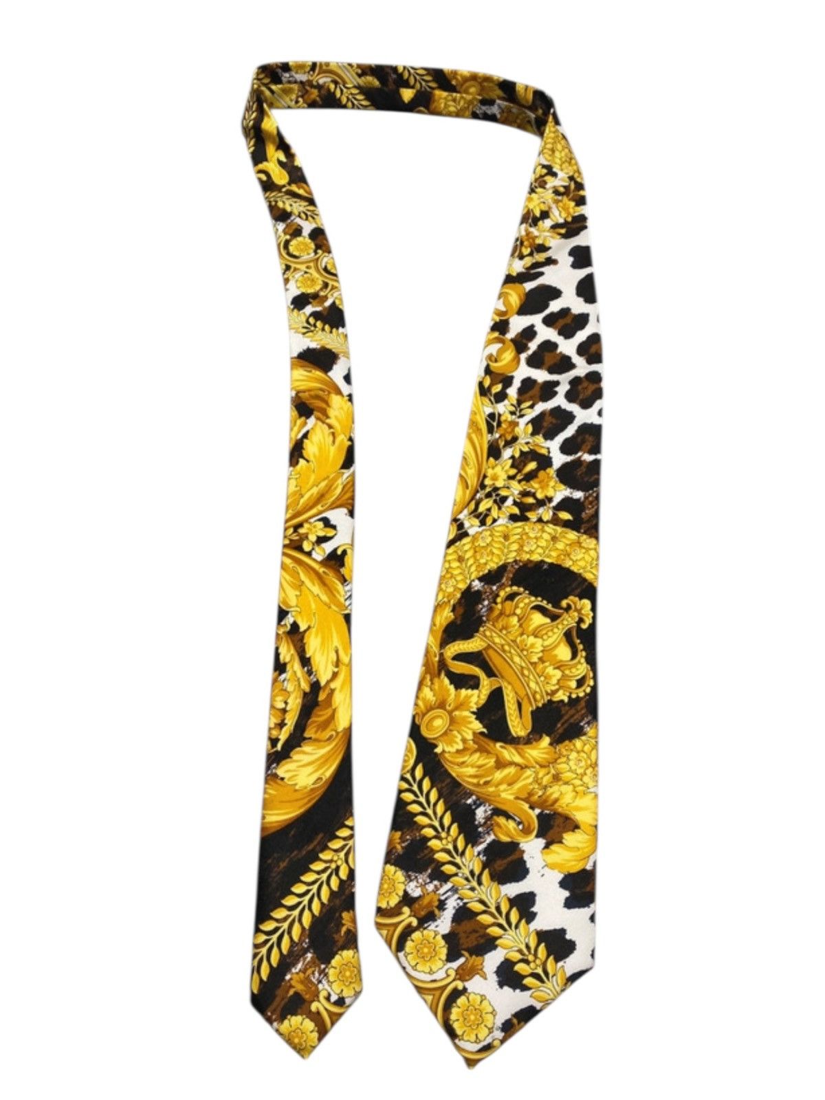 Gianni Versace Wild Barocco Silk Tie Vintage