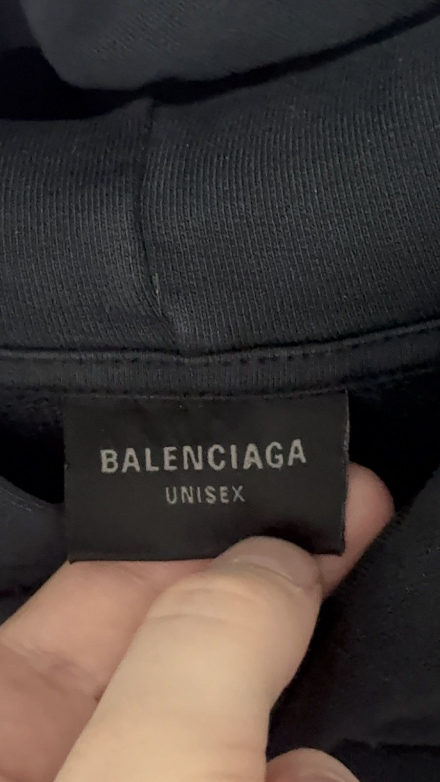 Balenciaga ✅ Balenciaga Tape Type Washed Navy Blue Hoodie Distressed 2 Size US S / EU 44-46 / 1 - 8 Thumbnail