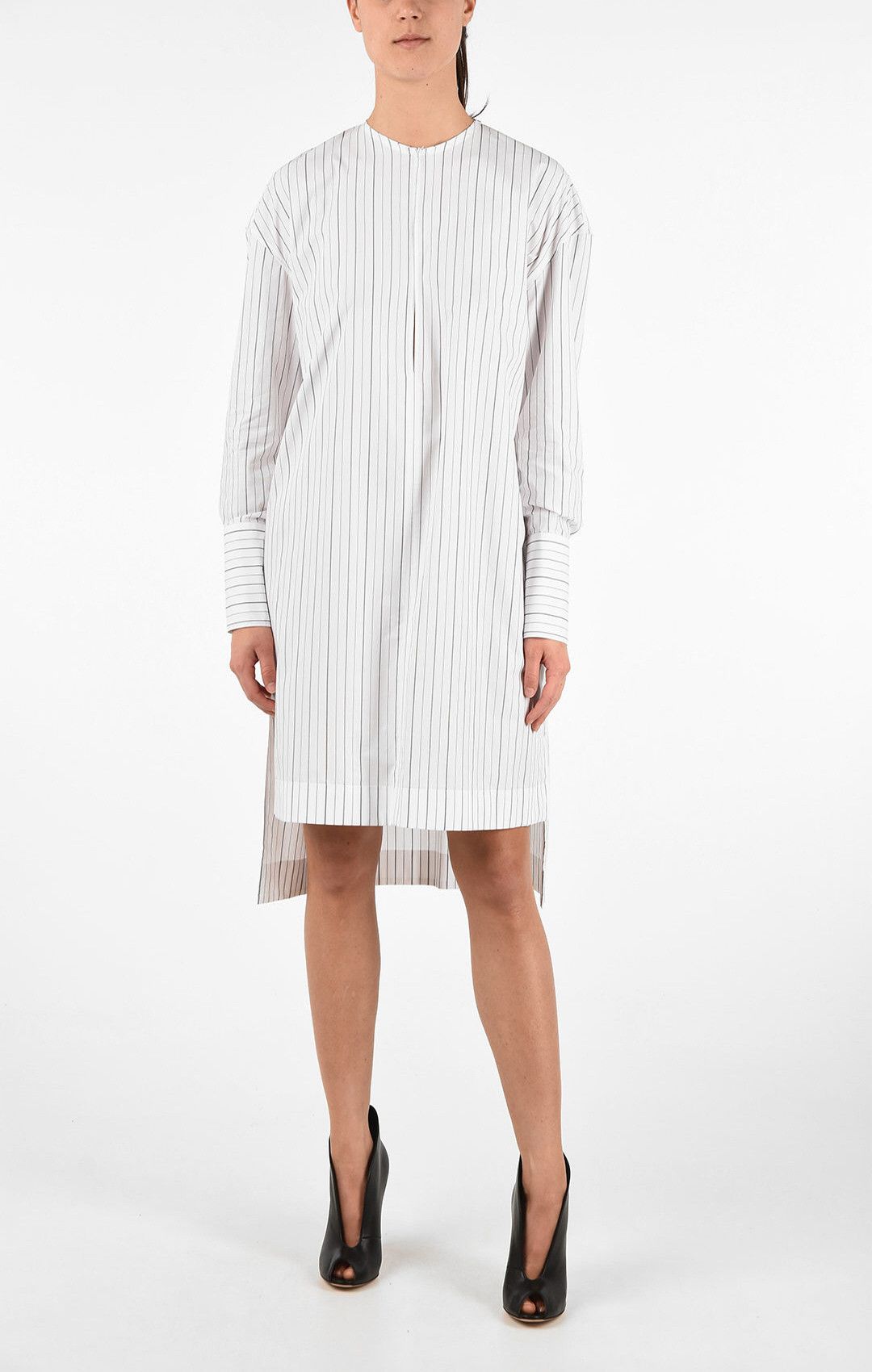 Neil Barrett NEIL BARRETT STRIPED MEN'S LOOSE FIT ASYMMETRIC DRESS Size S / US 4 / IT 40 - 9 Thumbnail