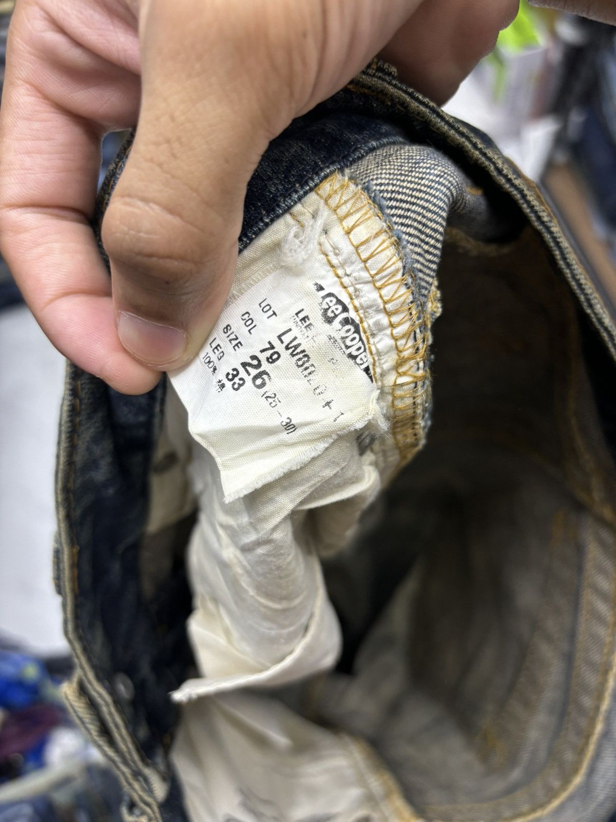 If Six Was Nine FLARE JEANS RUSTY LEE COOPER BOOTCUT DENIM JEANS Size 28" / US 6 / IT 42 - 12 Thumbnail