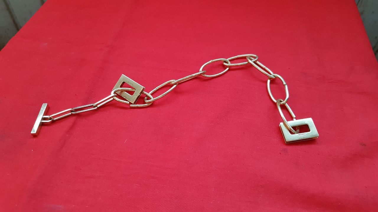 Gucci Vintage Gold-Plated Necklace, 1990s Gucci Style, 38 cm Size ONE SIZE - 2 Thumbnail