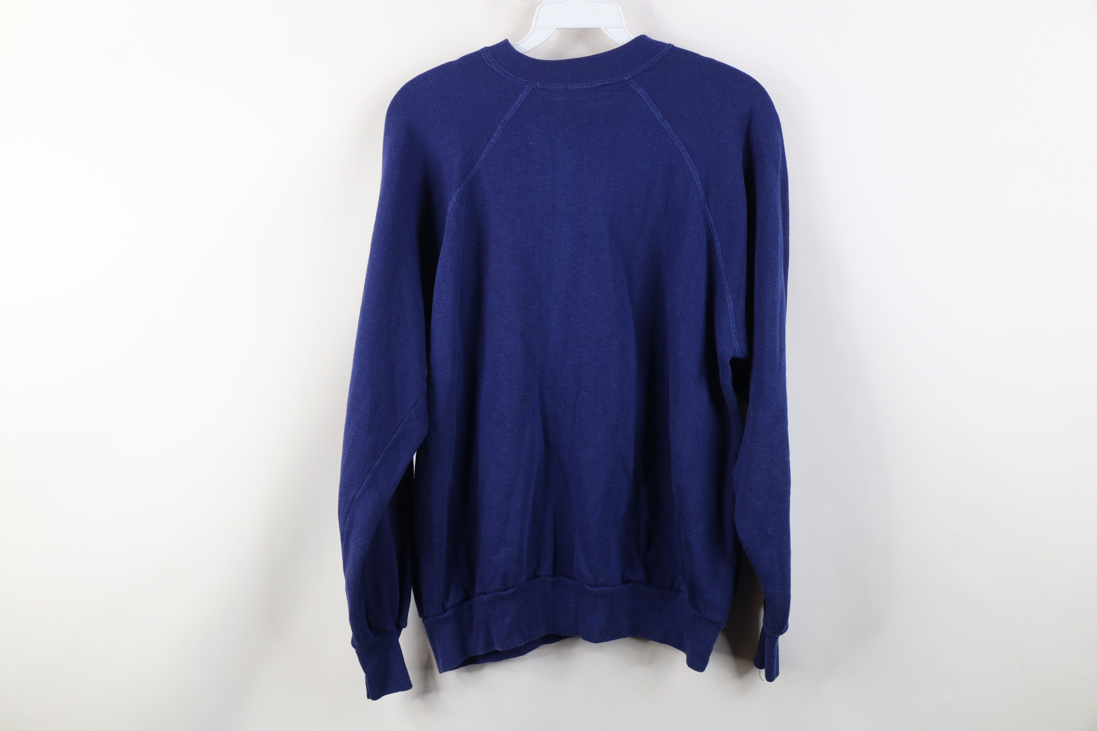 Vintage Vintage 70s 80s Streetwear Crewneck Sweatshirt Blue USA Size US S / EU 44-46 / 1 - 11 Thumbnail