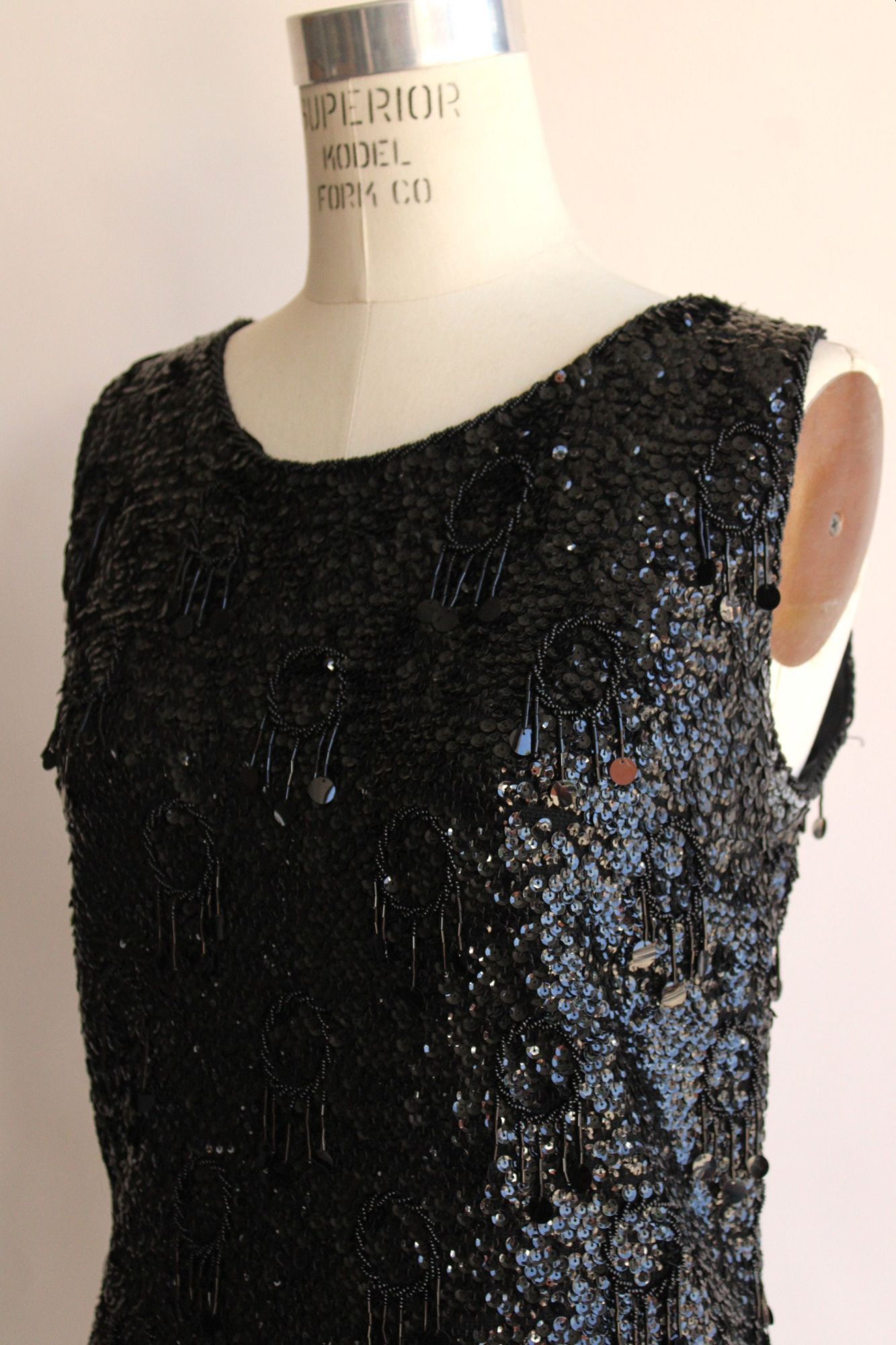Vintage Vintage 1960s Womens Top, Forecast Shops Beaded and Sequined Size M / US 6-8 / IT 42-44 - 6 Thumbnail