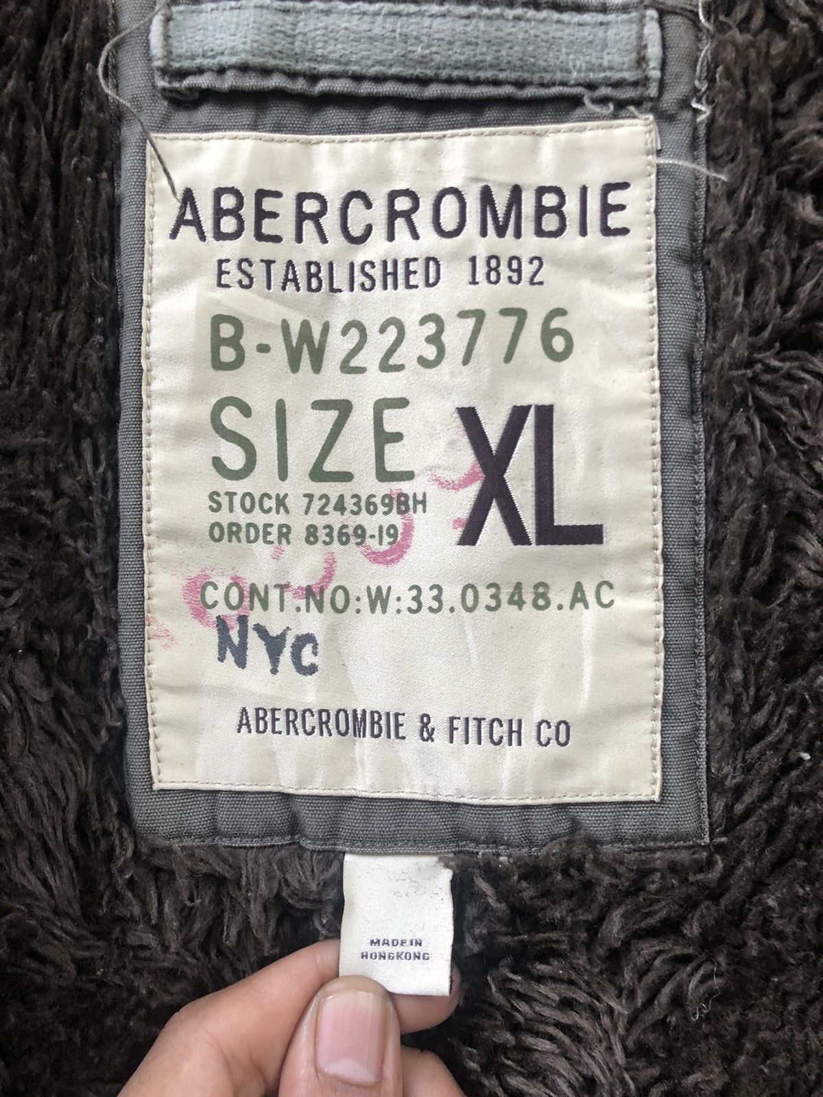 Abercrombie & Fitch 💥RARE💥Vintage Abercrombie & Fitch Military Sherpa Jacket Size US XL / EU 56 / 4 - 14 Thumbnail