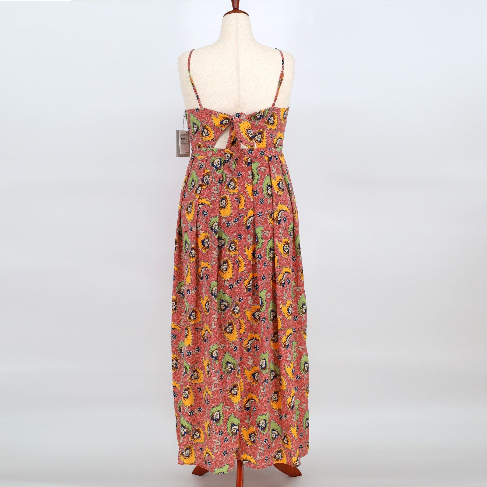 The Unbranded Brand Chelsea28 Women Paisley Satin Cutout Maxi Dress Size XL Size XL / US 12-14 / IT 48-50 - 6 Thumbnail