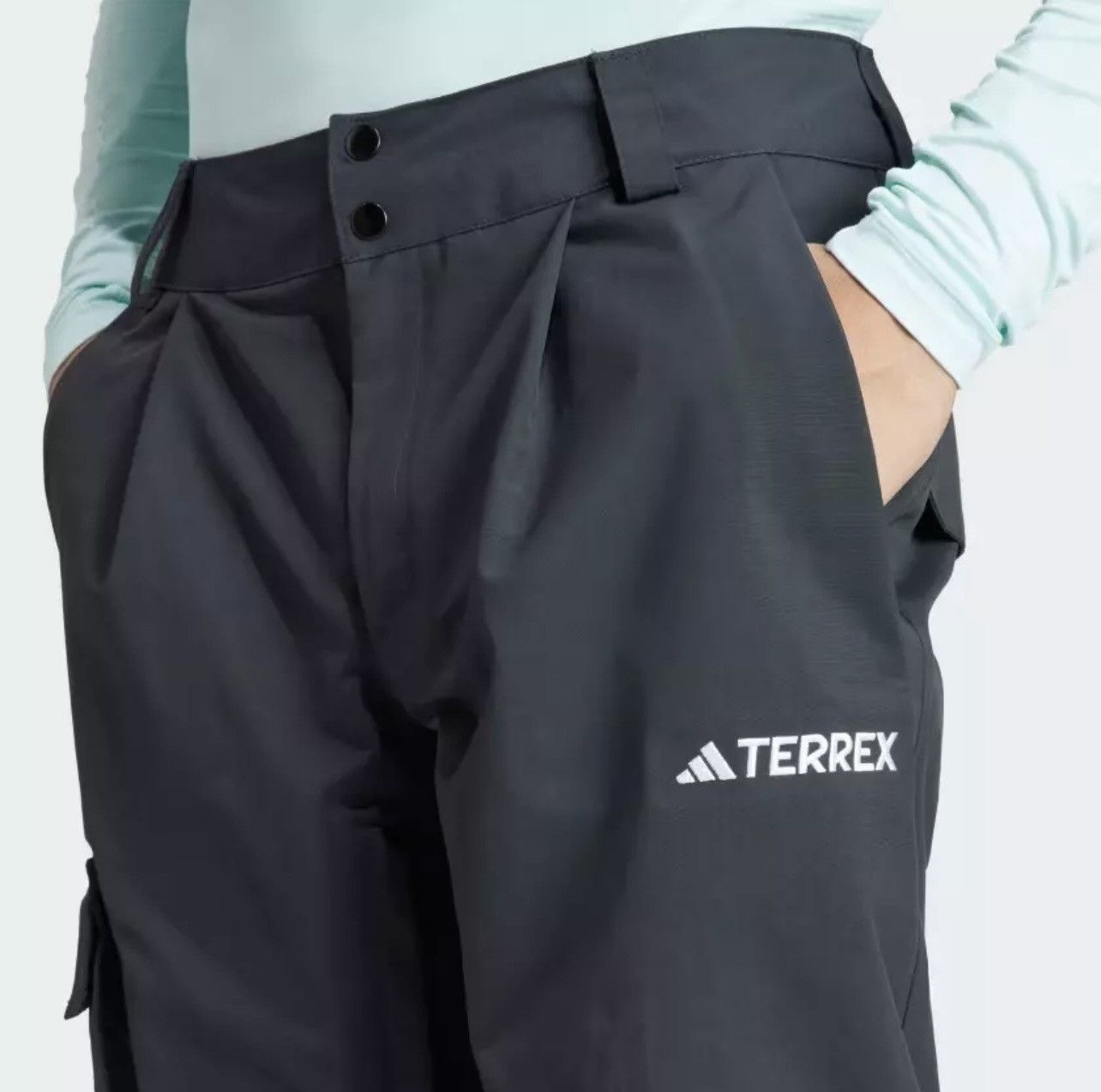 Adidas adidas Terrex Techrock 3L Nylon Pants Ski Waterproof Snow Size US 32 / EU 48 - 3 Thumbnail