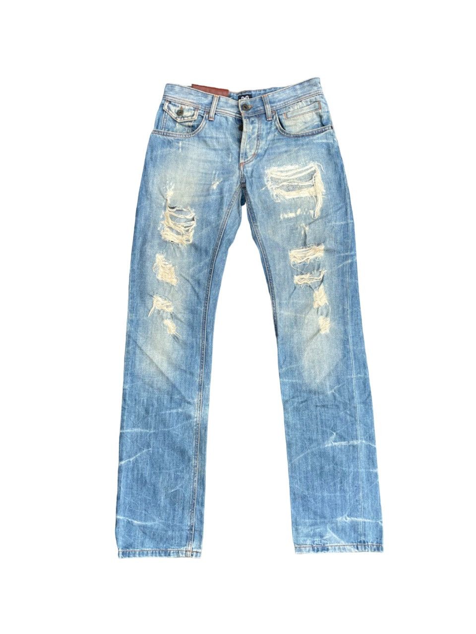 Dolce & Gabbana D&G Distressed Denim Size US 28 / EU 44 - 1 Thumbnail