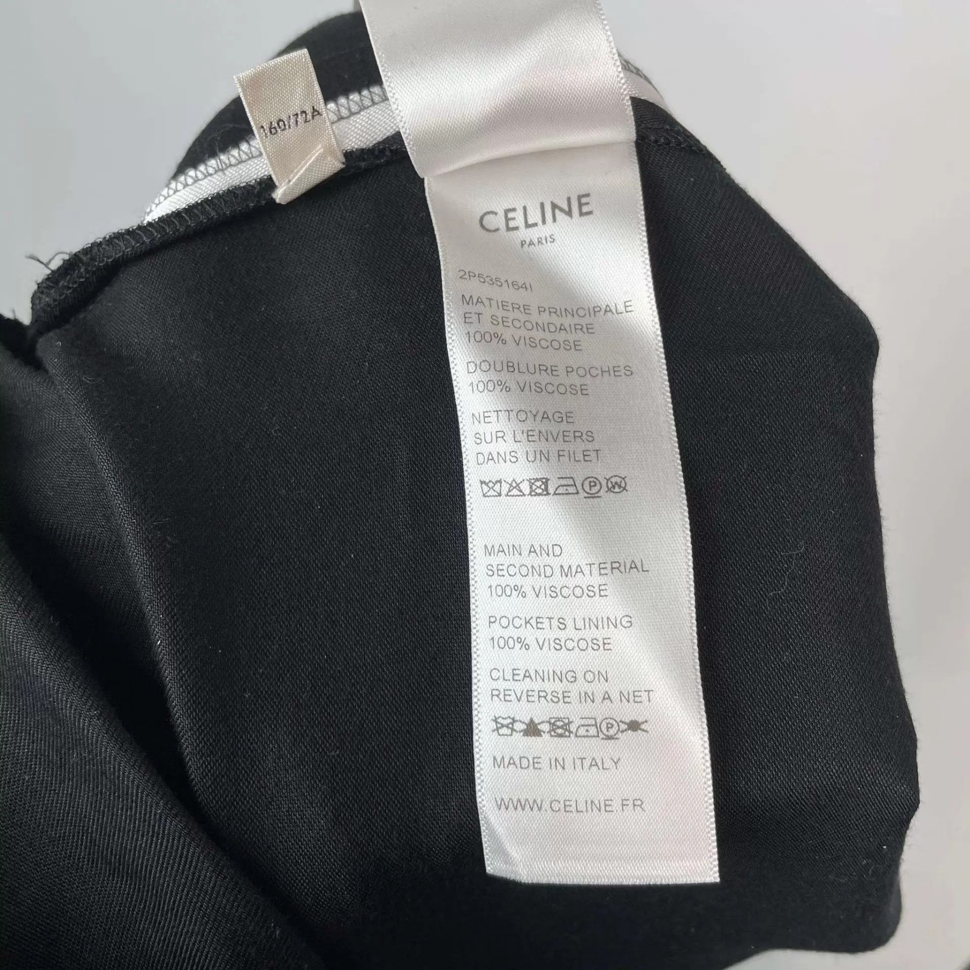 Celine Celine viscose sweatpants 160 black Size 26" / US 2 / IT 38 - 7 Thumbnail