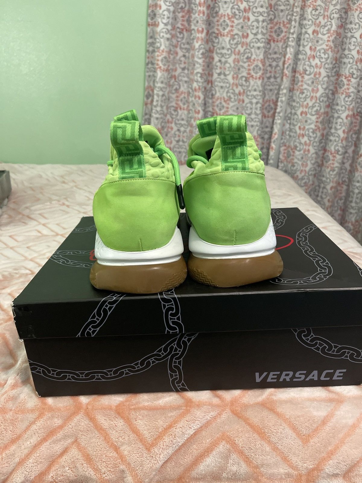 Designer × Versace VERSACE CROSS CHAINER FLUO GREEN Size US 14 / EU 47 - 4 Thumbnail