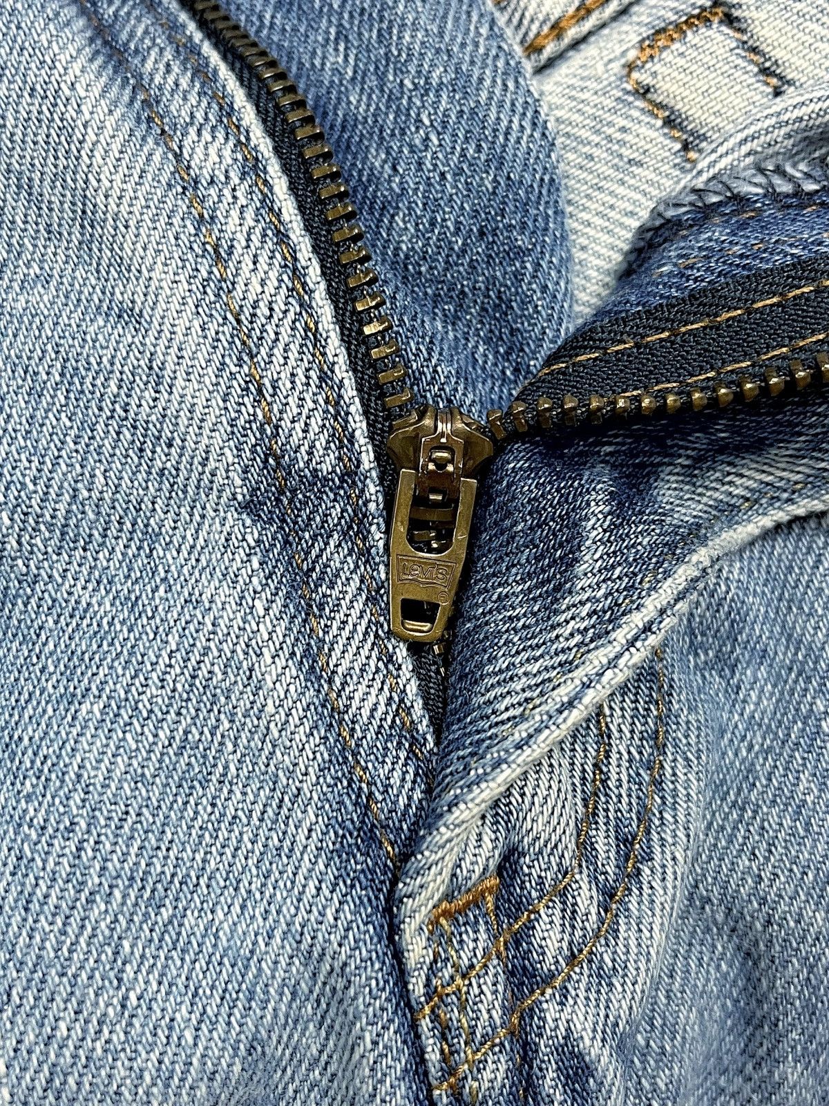 Levi's 2010 Levi's 505 Two Tone Patchwork Denim Pants Size US 32 / EU 48 - 9 Thumbnail