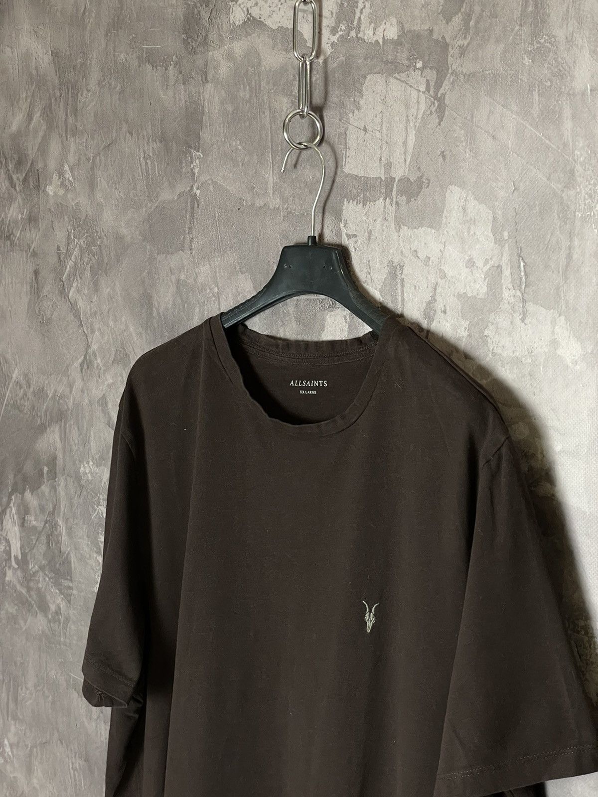 Allsaints × Vintage AllSaints Men’s Brown Brace Crew Short Sleeve T-Shirt Size US XXL / EU 58 / 5 - 6 Thumbnail