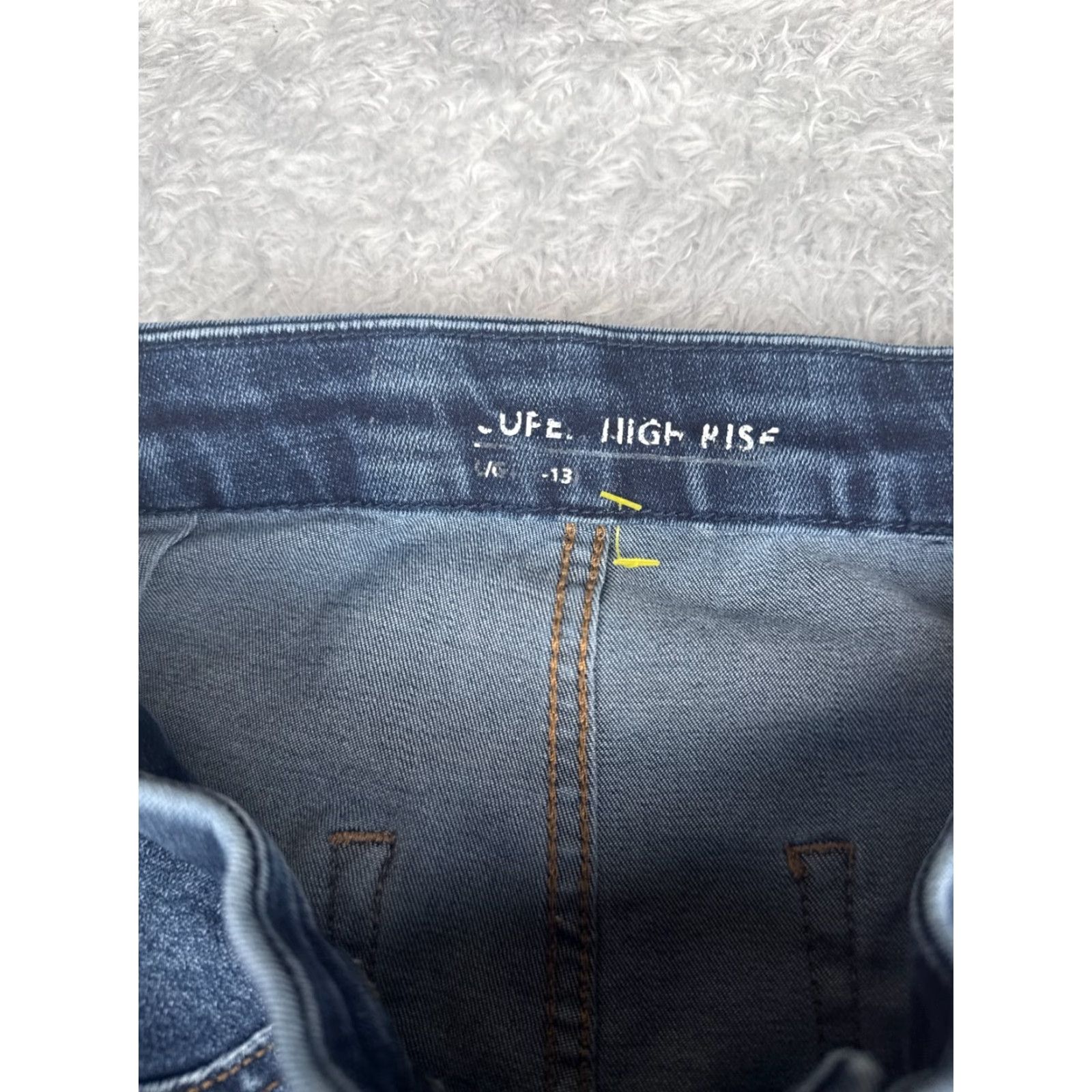Vintage No Boundaries Jeans Womens Skinny High Rise Denim Pull-On 28x27 Blue 28x27 5-Pocket Logo Designer Womens Jeans Size 28" / US 6 / IT 42 - 5 Thumbnail