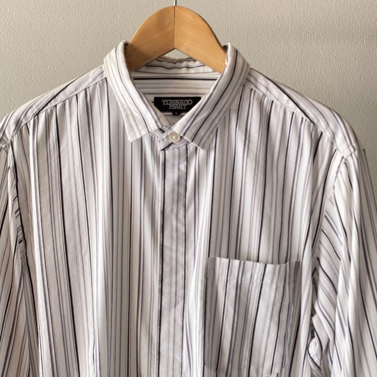 Tornado Mart TORNADO MART Striped 3/4 Sleeve Shirt Size L / US 10 / IT 46 - 7 Thumbnail
