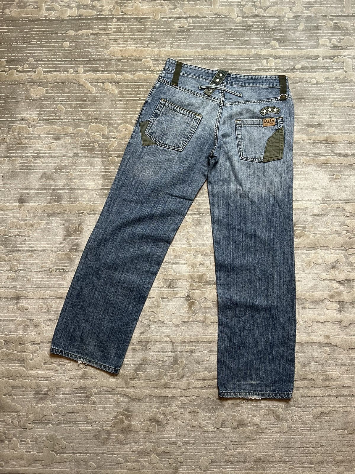 image of Dolce Gabbana x Vintage Dolce & Gabbana Jeans Denim Vintage Y2K Pants in Blue, Men's (Size 34)