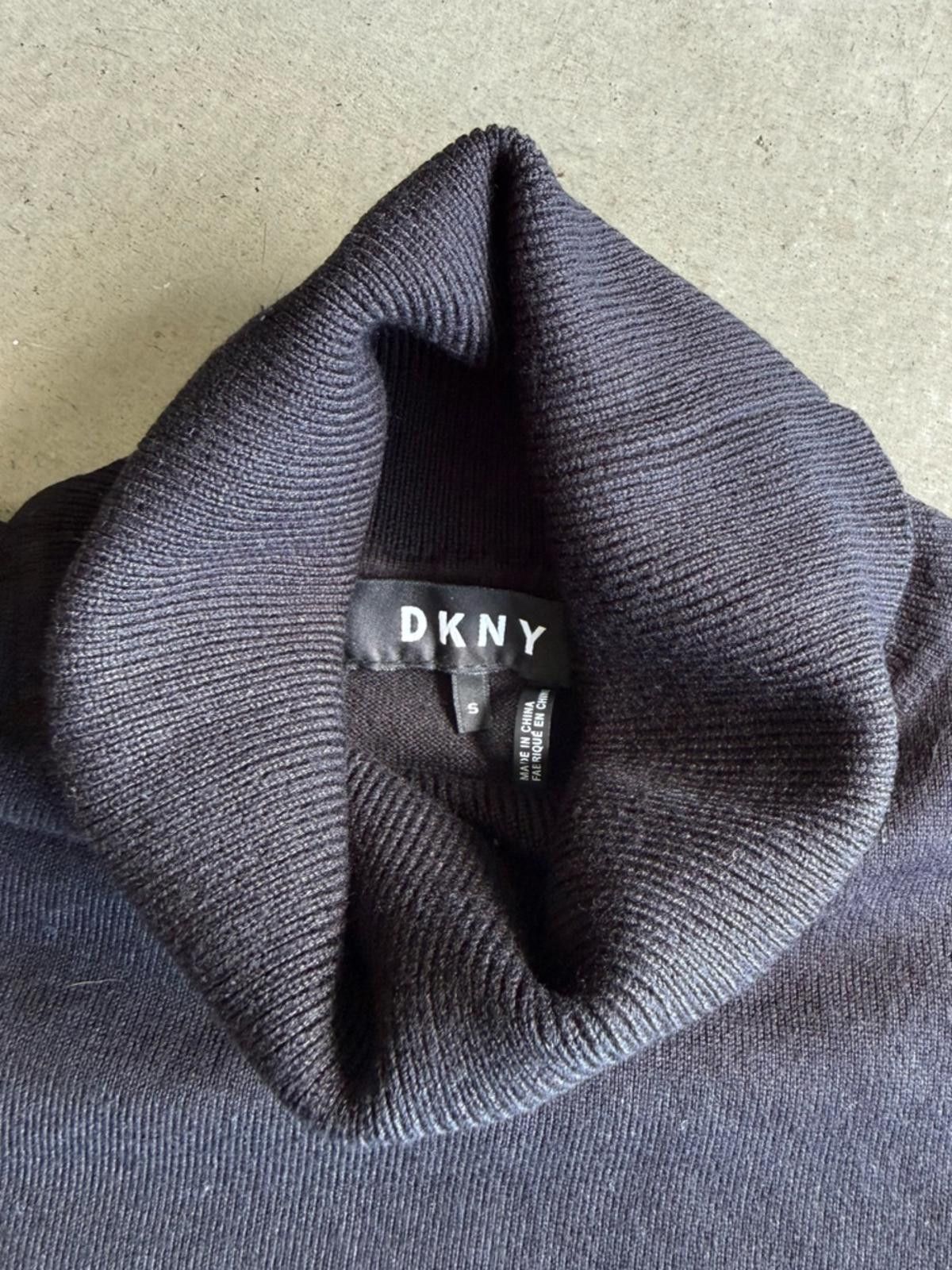 DKNY DKNY / Striped Turtleneck Sweater / Black Silver Size S / US 4 / IT 40 - 4 Thumbnail
