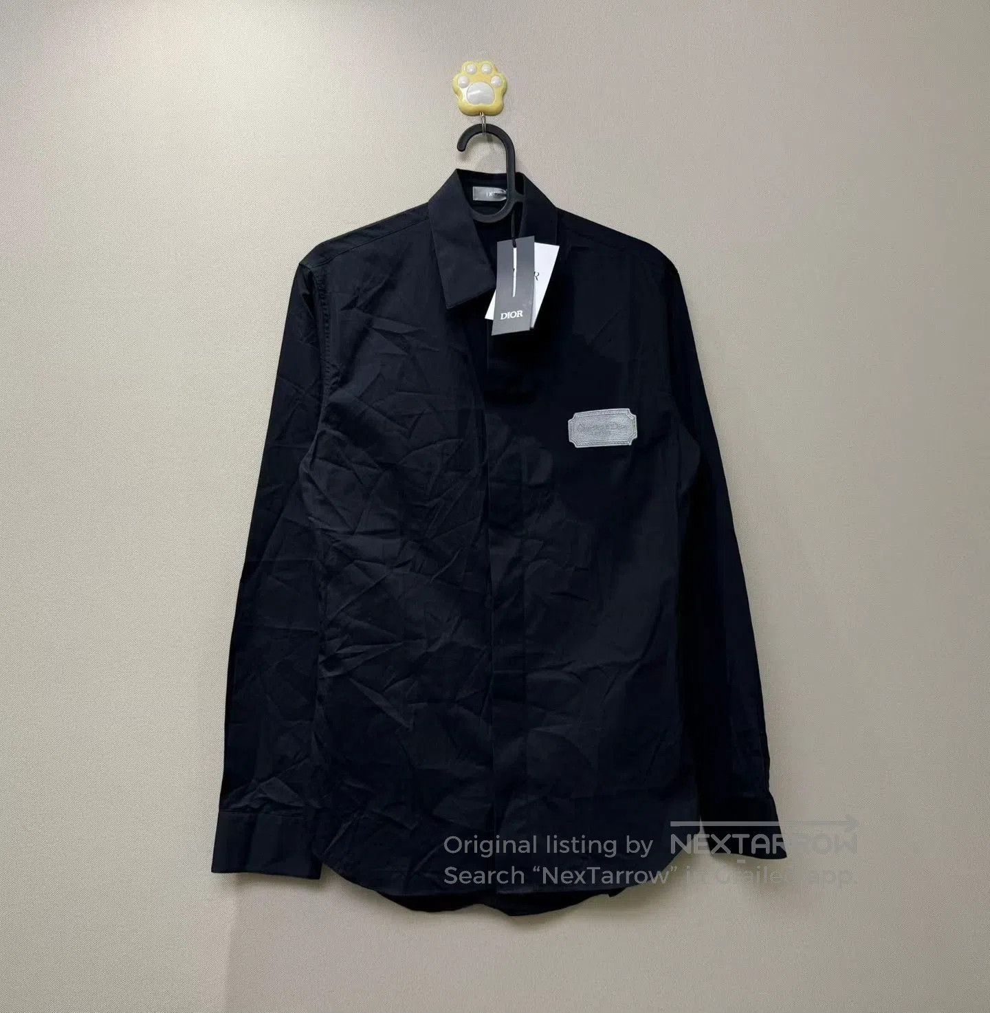 Dior DIOR New Black Embroidered Logo Shirt. Size US M / EU 48-50 / 2 - 1 Thumbnail