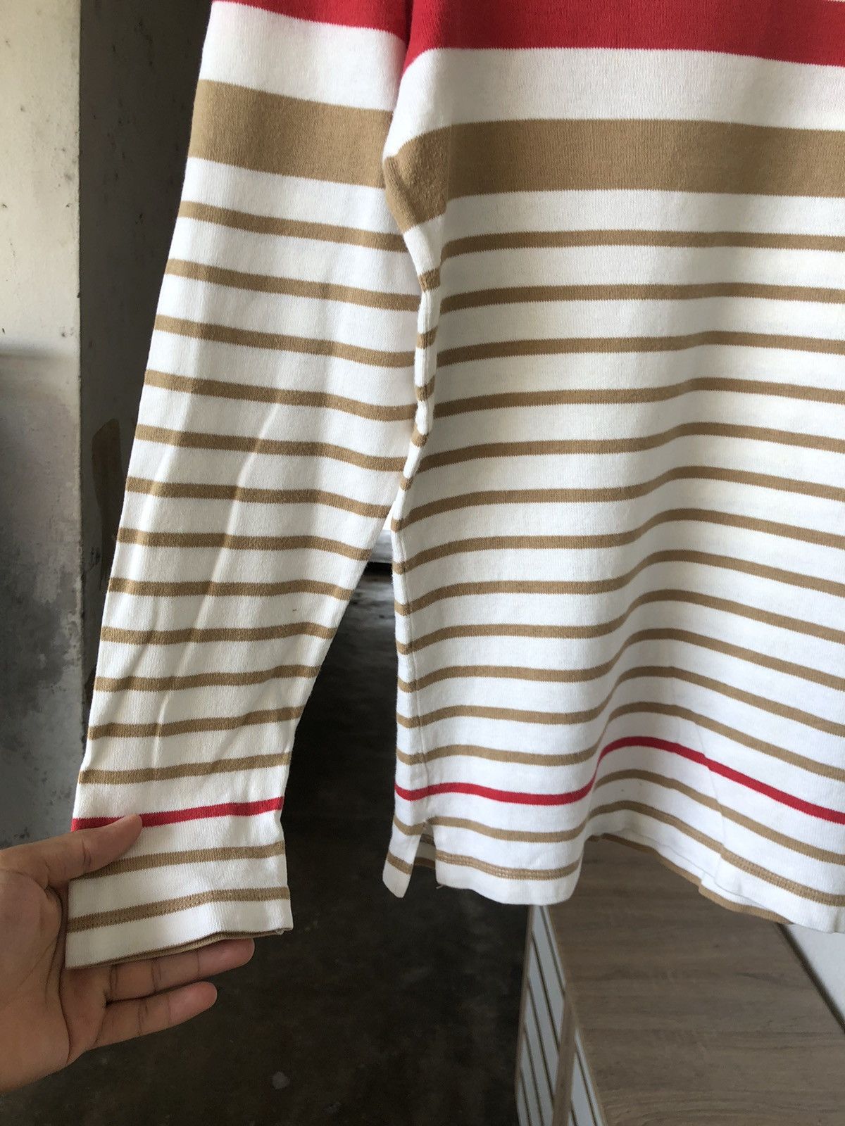 Burberry Vintage Burberry Black Label Stripe Long Sleeve Size M / US 6-8 / IT 42-44 - 12 Thumbnail
