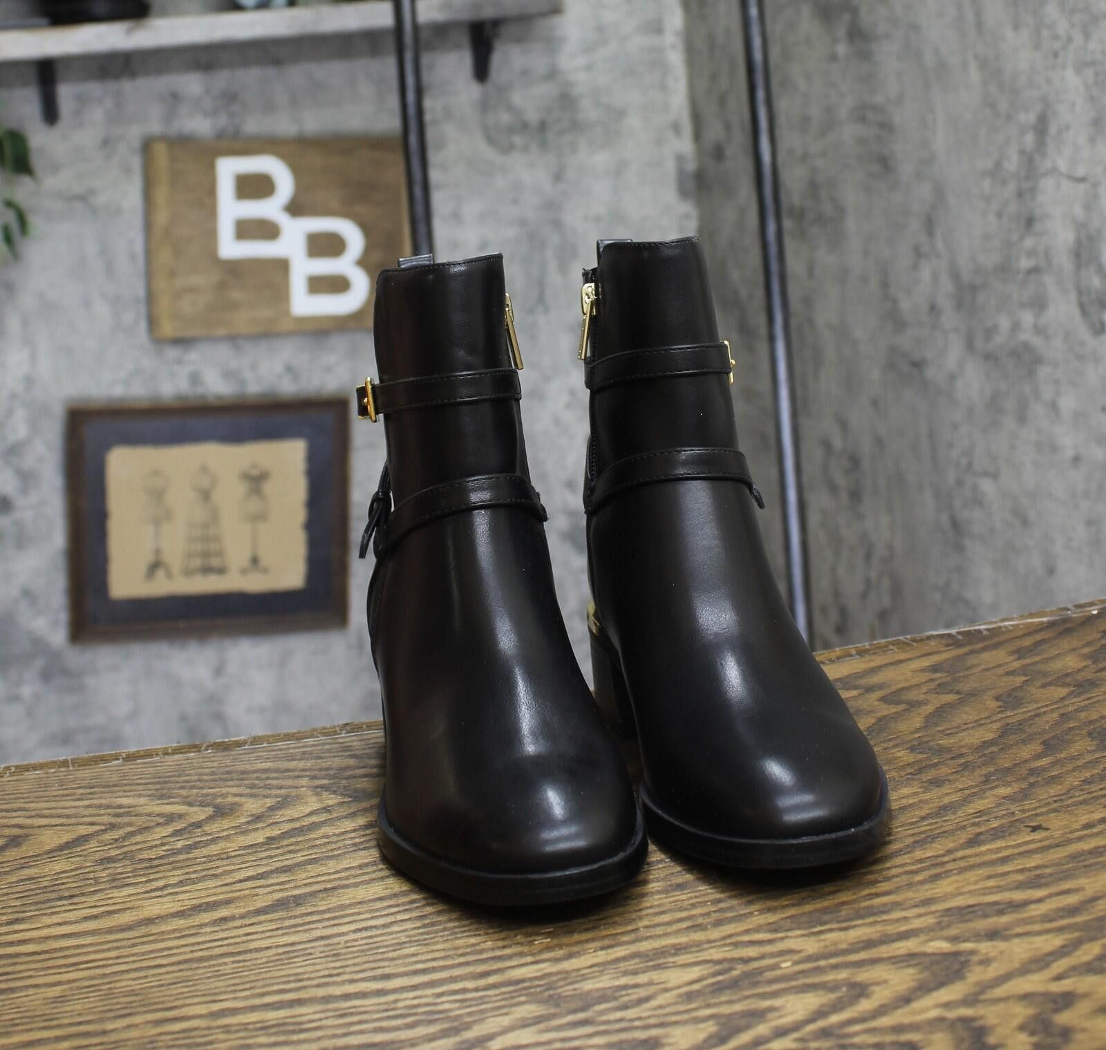 Calvin Klein Nwt Calvin Klein Womens Jasen Buckle Boots Kcjasen Black 6m Size US 6 / IT 36 - 3 Thumbnail