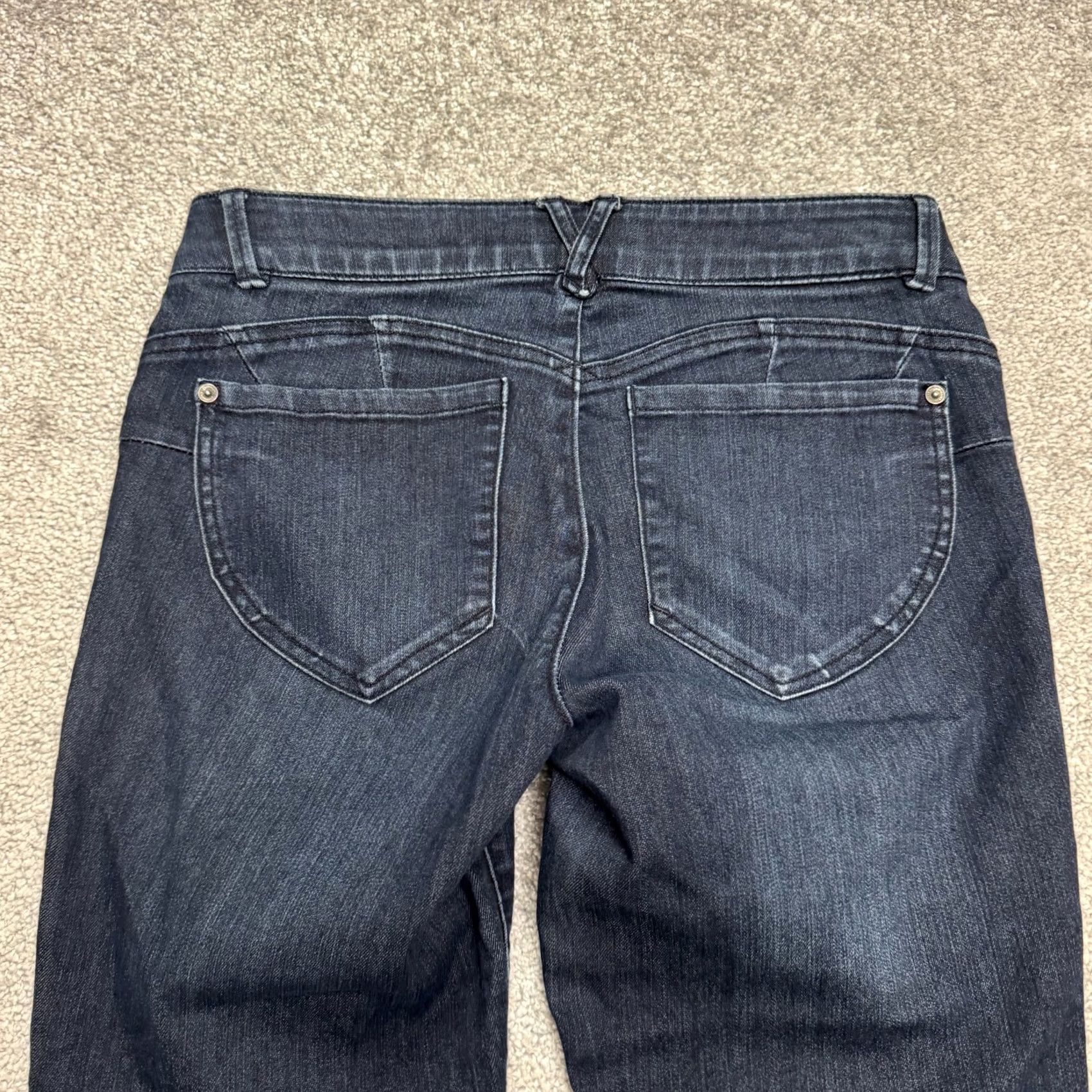 Vintage Democracy AB Technology Jeans Womens 8 Petite Dark Wash Denim Ankle Regular Blue Cotton Blend 5-Pocket City Streetwear Womens Size 30" / US 8 / IT 44 - 6 Thumbnail