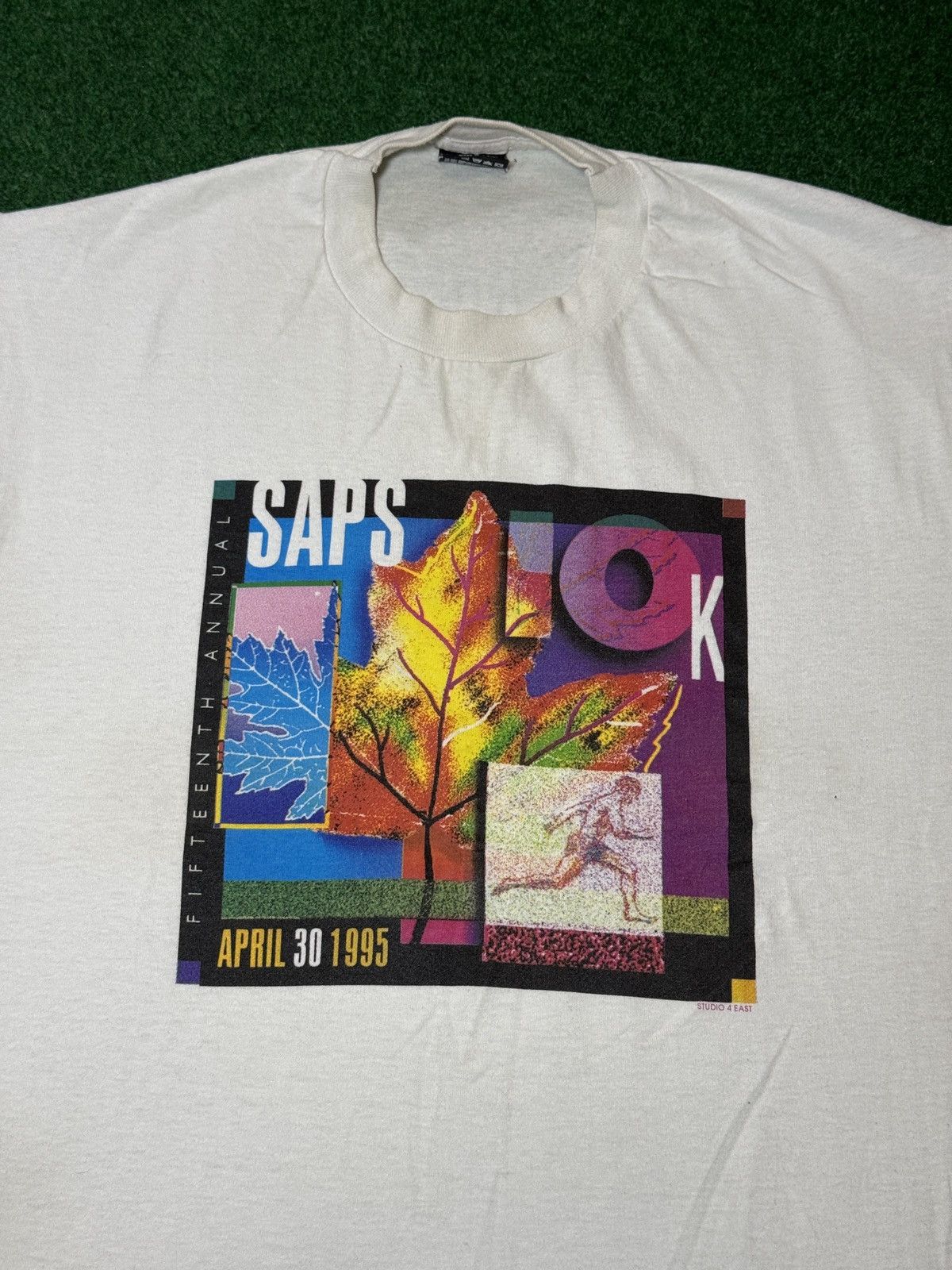 Fruit Of The Loom Vintage 90s Sap 10k Fall Running Event Graphic T Shirt Size US L / EU 52-54 / 3 - 2 Thumbnail