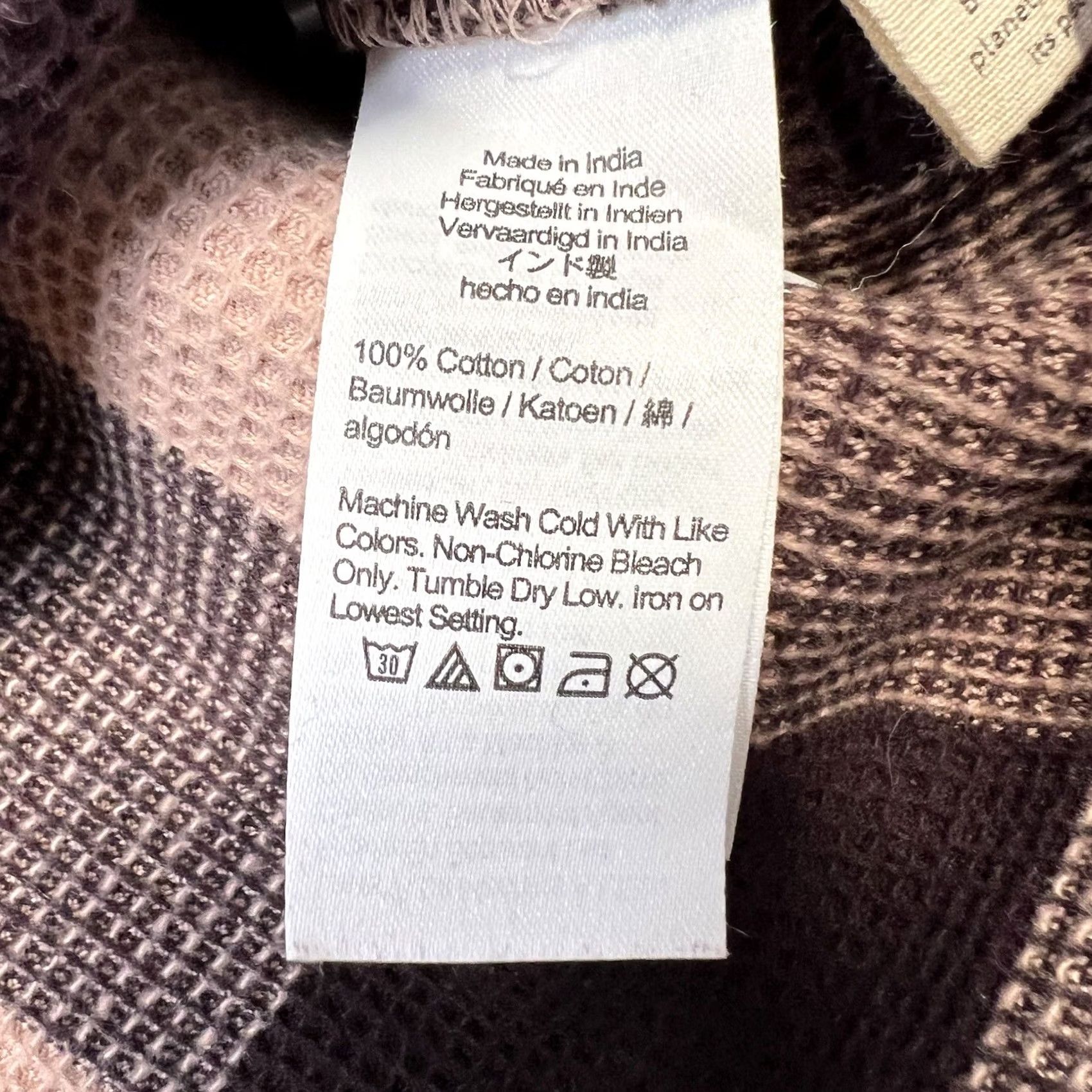 Madewell VINTAGE? No. Madewell Shirt Womens XS Half Zip Pullover Plaid Relaxed Fit Top Pink Boho Size XS / US 0-2 / IT 36-38 - 7 Thumbnail