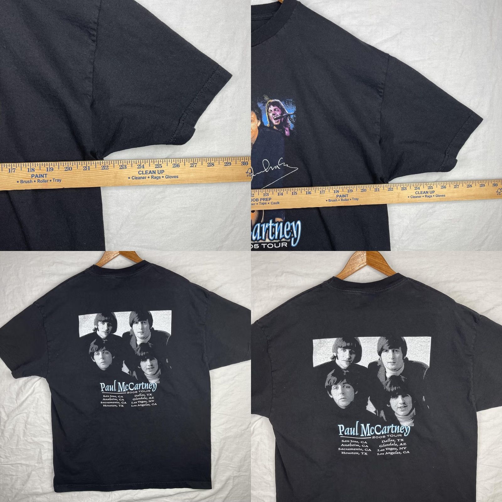 Vintage VINTAGE Paul McCartney Shirt Mens XL Black 2005 Concert Tour Beatles Y2K Band Shirt Size US XL / EU 56 / 4 - 8 Thumbnail