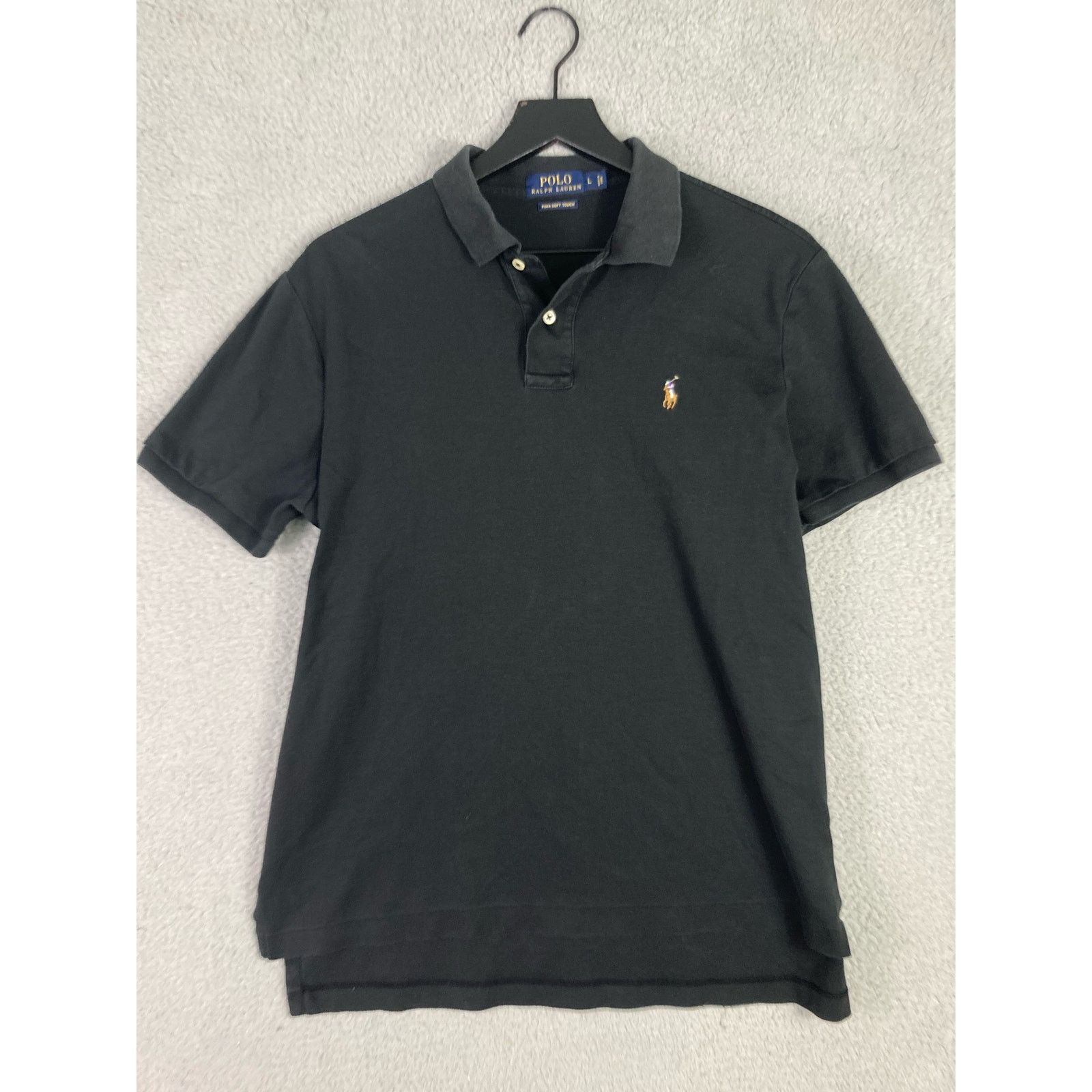 Polo Ralph Lauren Polo Ralph Lauren Pima Soft Touch Polo Shirt L Black Size US L / EU 52-54 / 3 - 5 Thumbnail
