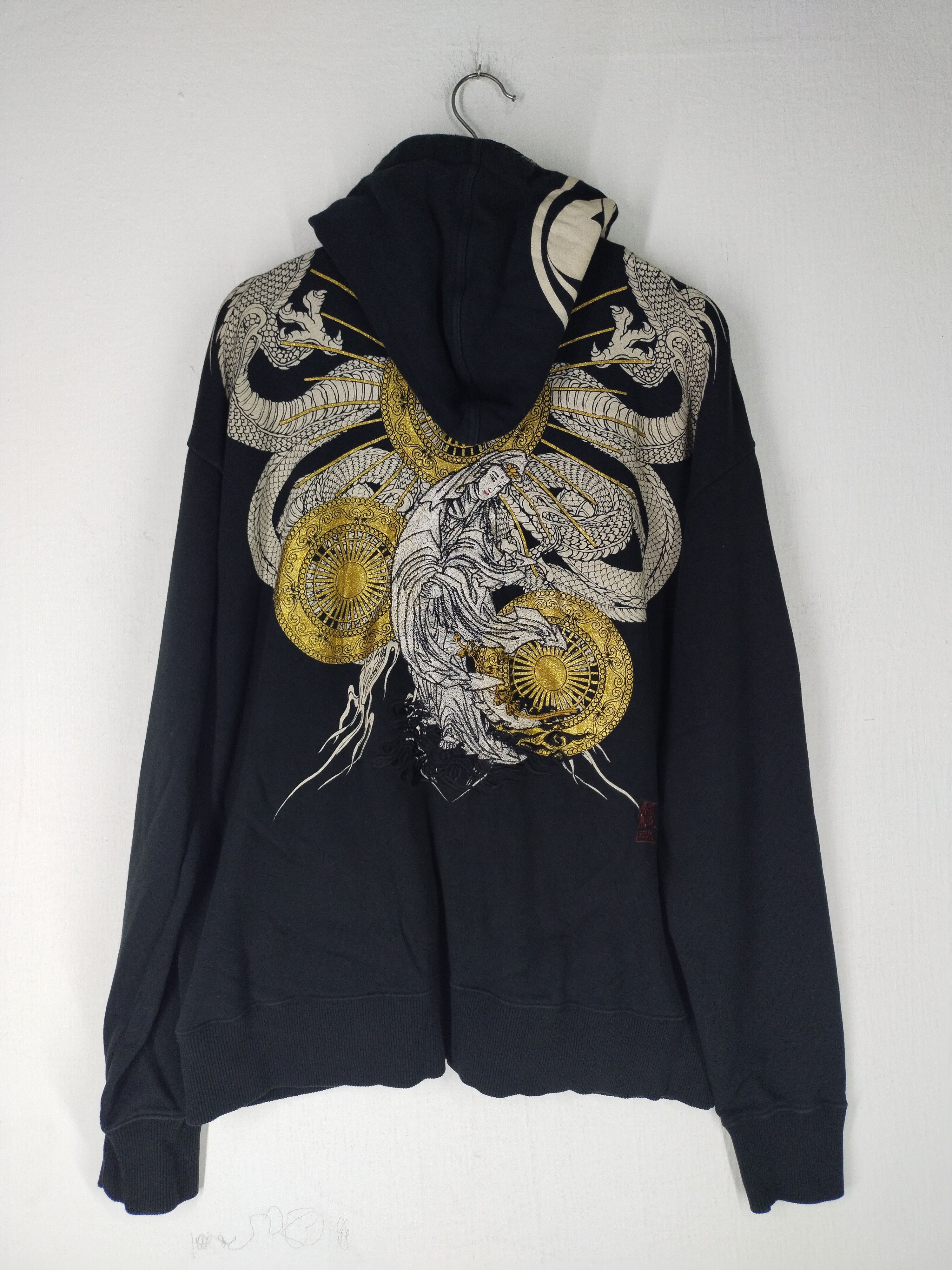 Karakuri Tamashii Vintage Karakuri Tamashi Japanese Design Embroidery Hoodie Size US XL / EU 56 / 4 - 2 Thumbnail