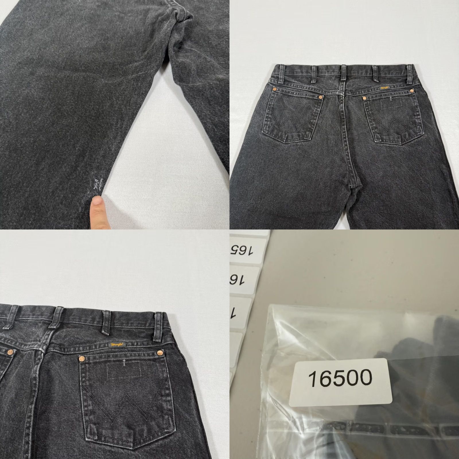 Wrangler Wrangler Jeans Men 34x30 Black 13MWZ Straight Fit Denim Pants Western Cowboy Cut Cotton Regular Front Pockets Mens Size US 34 / EU 50 - 9 Thumbnail