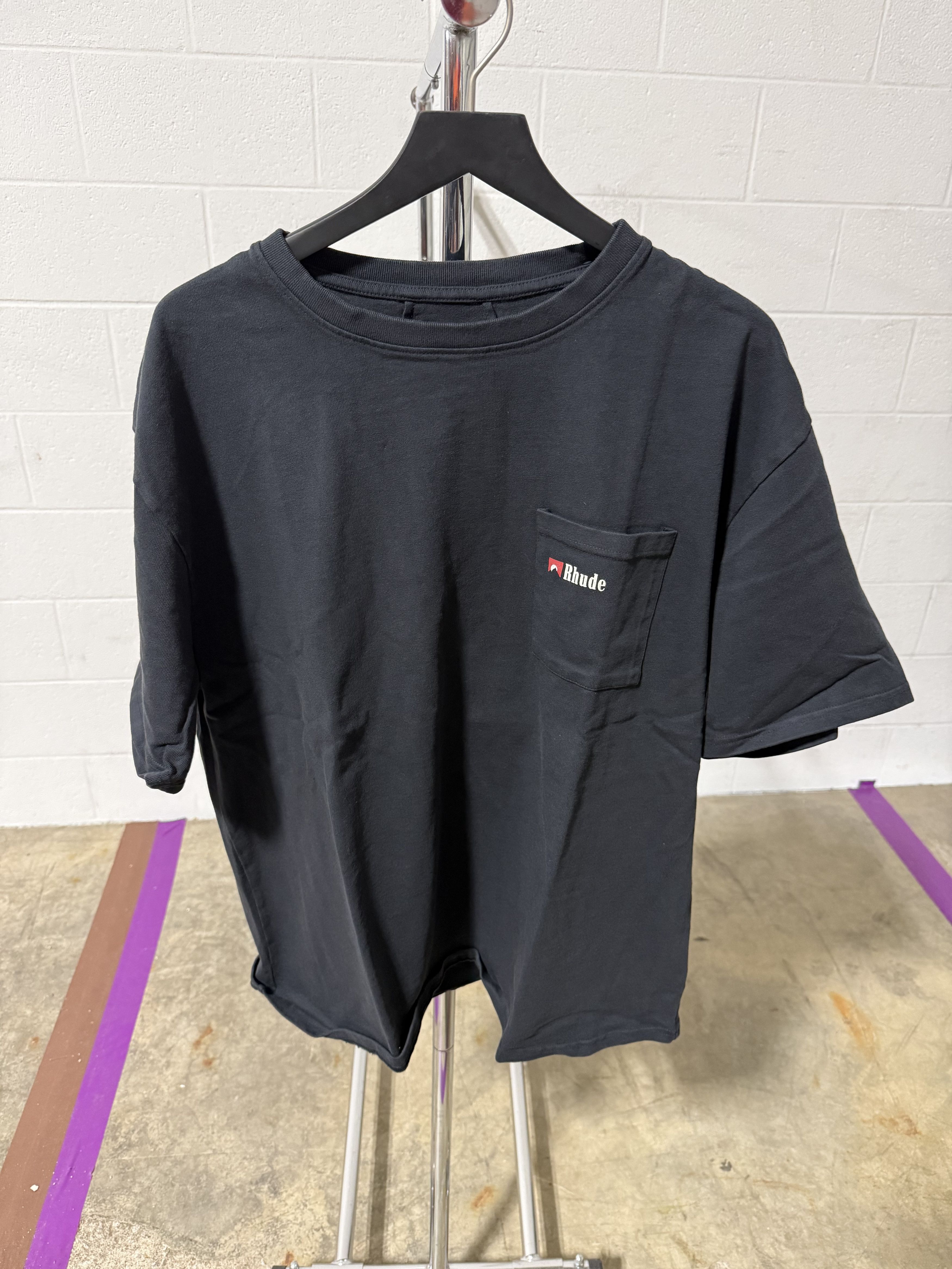 Rhude Moonlight Wolf Pocket Tee 'Vintage Black'
