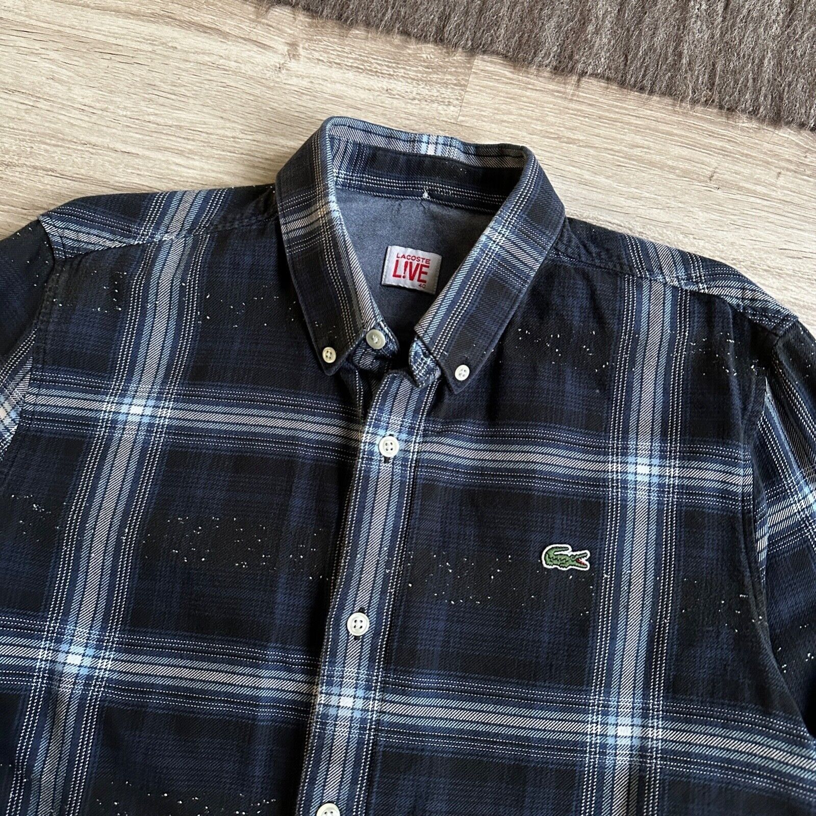 Lacoste Lacoste Live Check Casual Shirt 8339AC Size US L / EU 52-54 / 3 - 1 Thumbnail