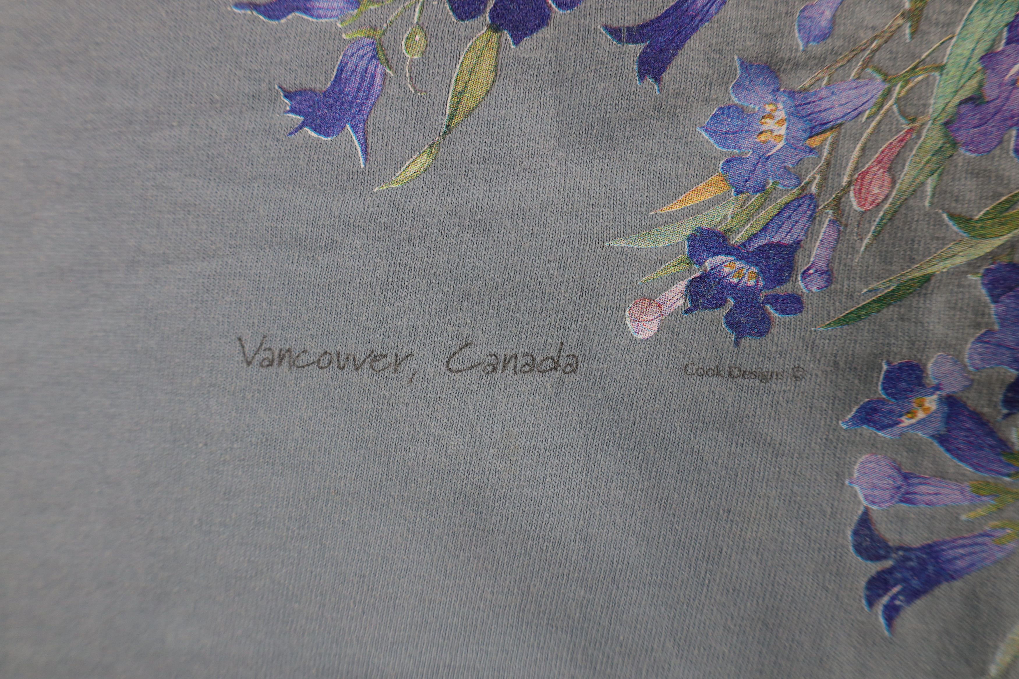 Vintage Vintage 90s Streetwear Vancouver Nature Flower T-Shirt Size XL / US 12-14 / IT 48-50 - 7 Thumbnail