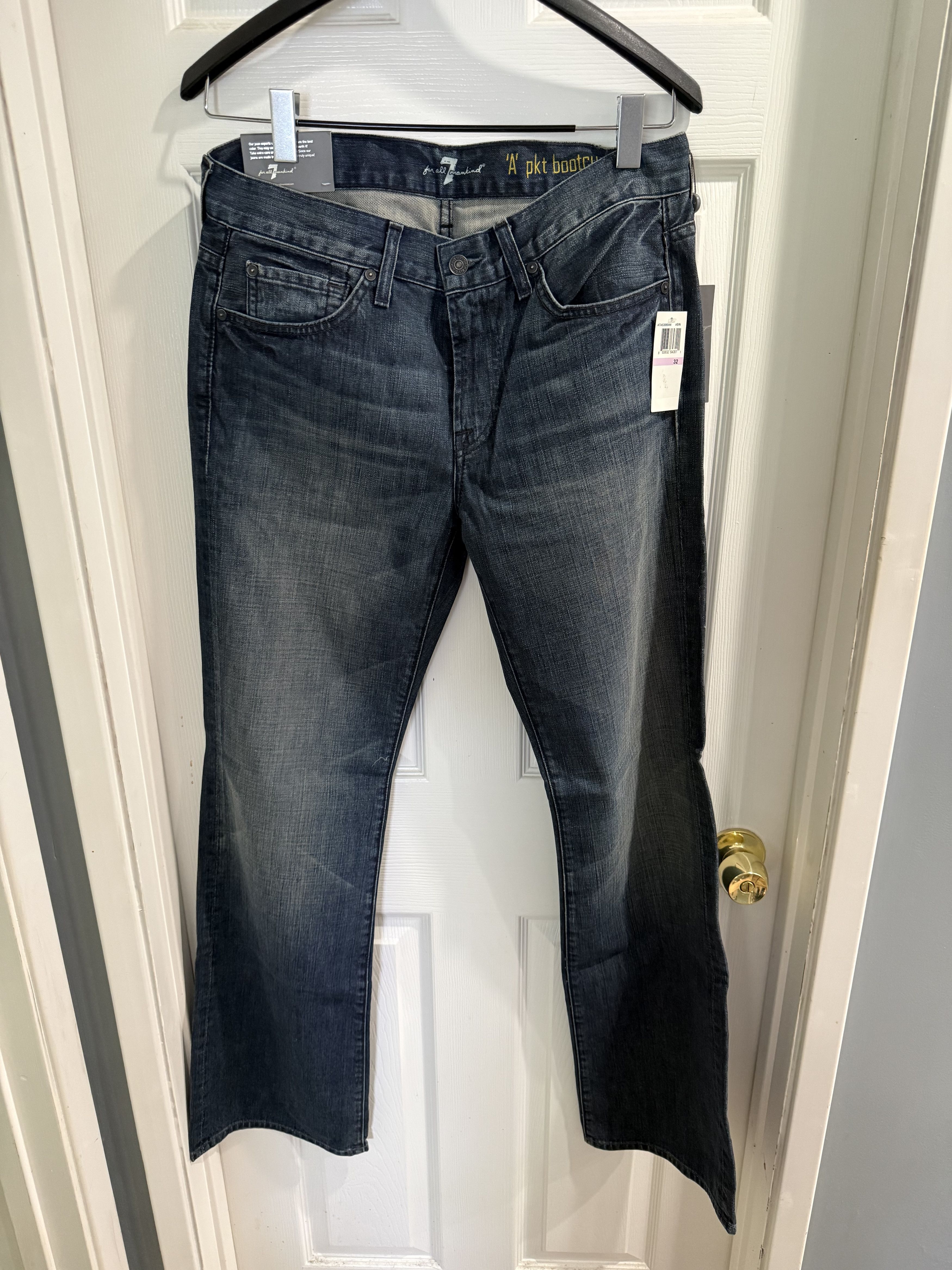 7 For All Mankind Bootcut A pocket Jeans Size US 32 / EU 48 - 2 Thumbnail