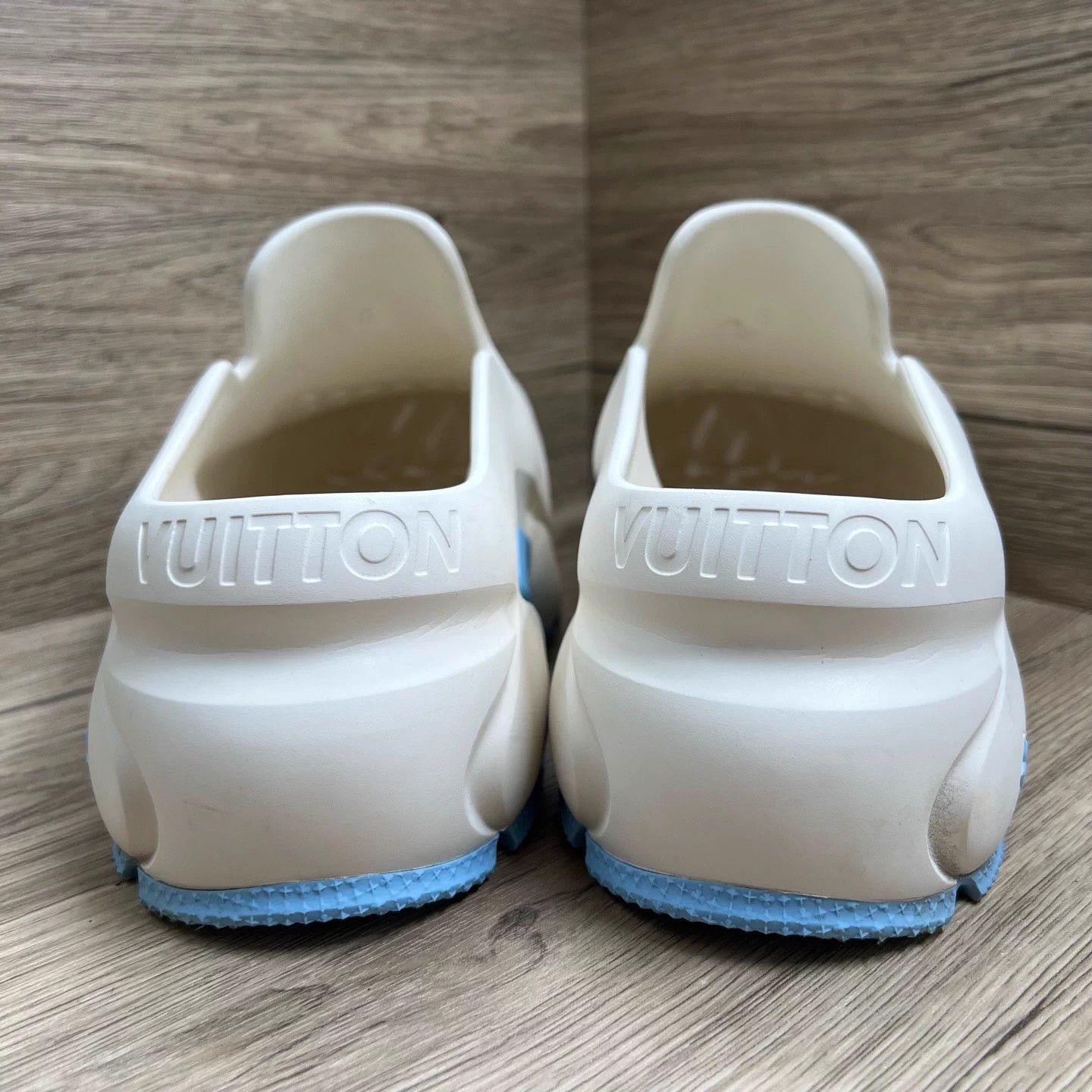 Louis Vuitton LV Shark white/blue thick sole slipper 42 98 New Size US 9 / EU 42 - 4 Thumbnail